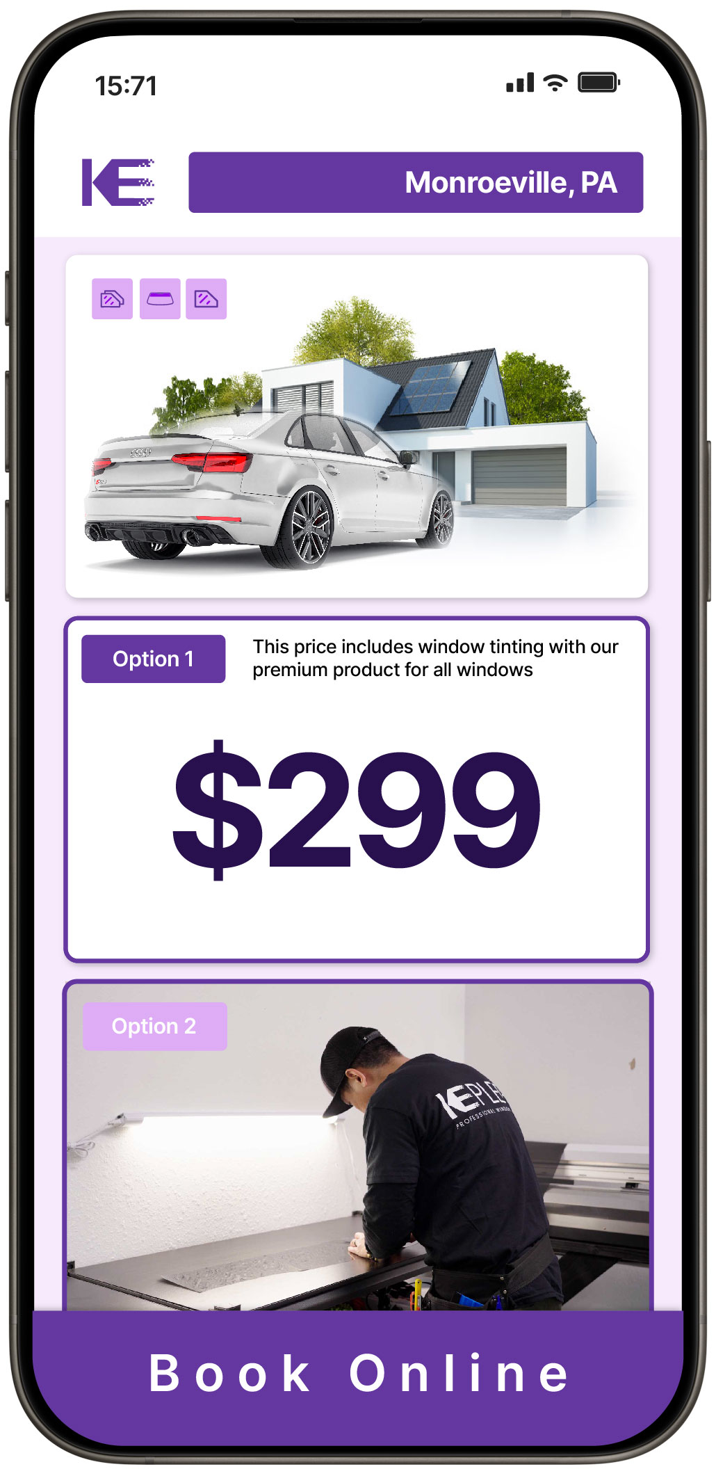 View Competitive Tesla Window Tinting Rates in Johnstown, Pennsylvania