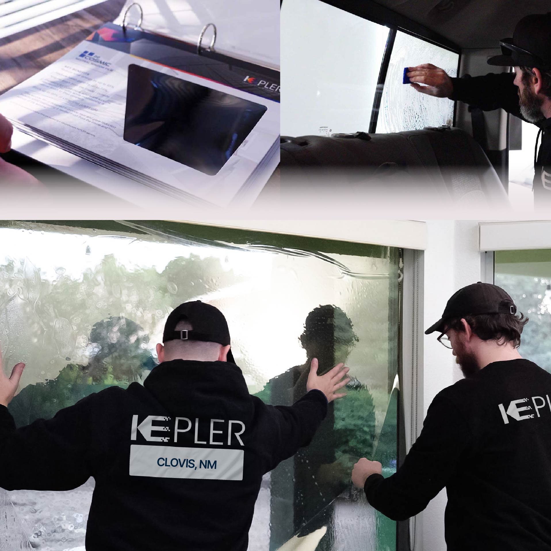 Kepler Specialist Performing Commercial Window Tinting in Clovis Clovis