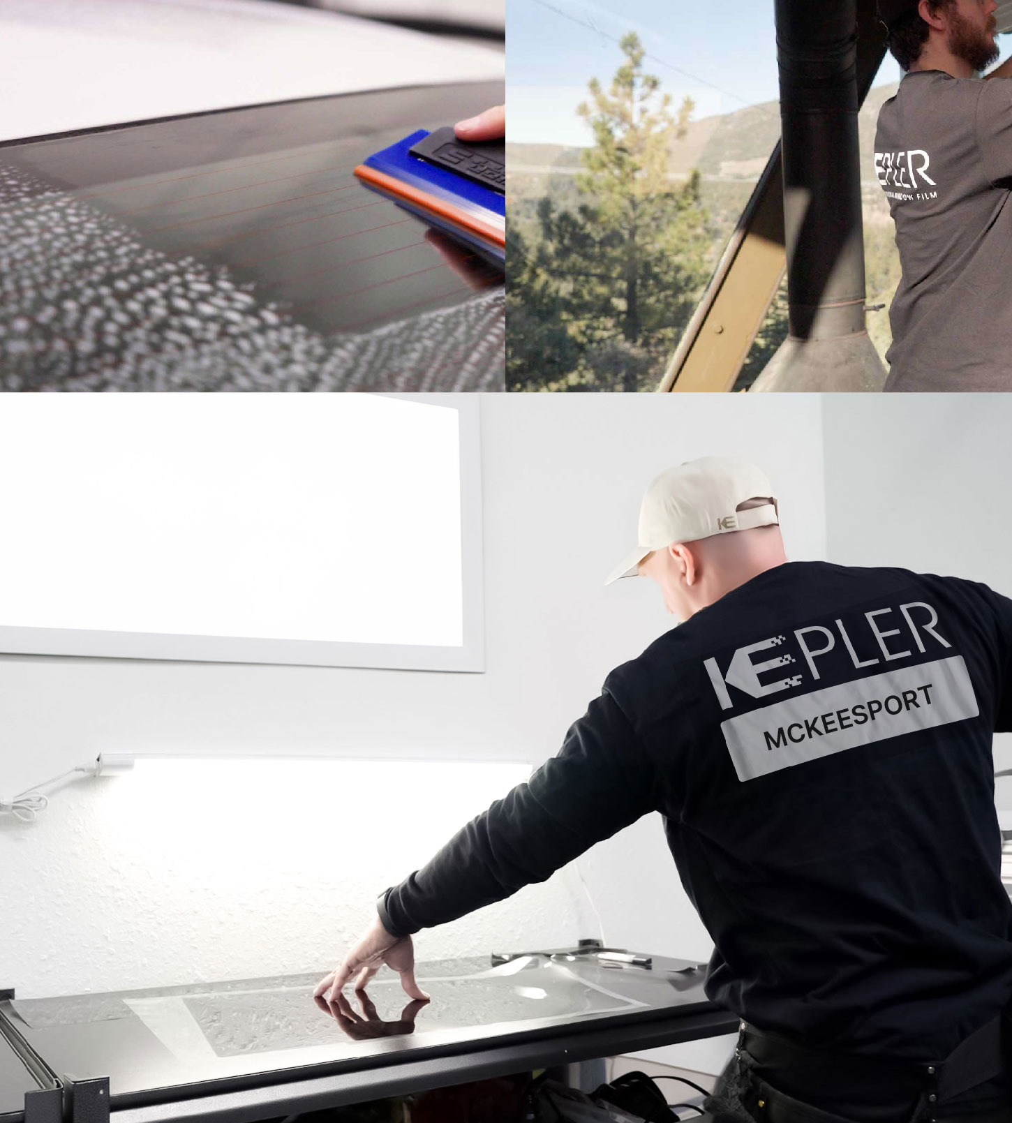 Window Tinting Specialist Cutting Film in McKeesport, Pennsylvania
