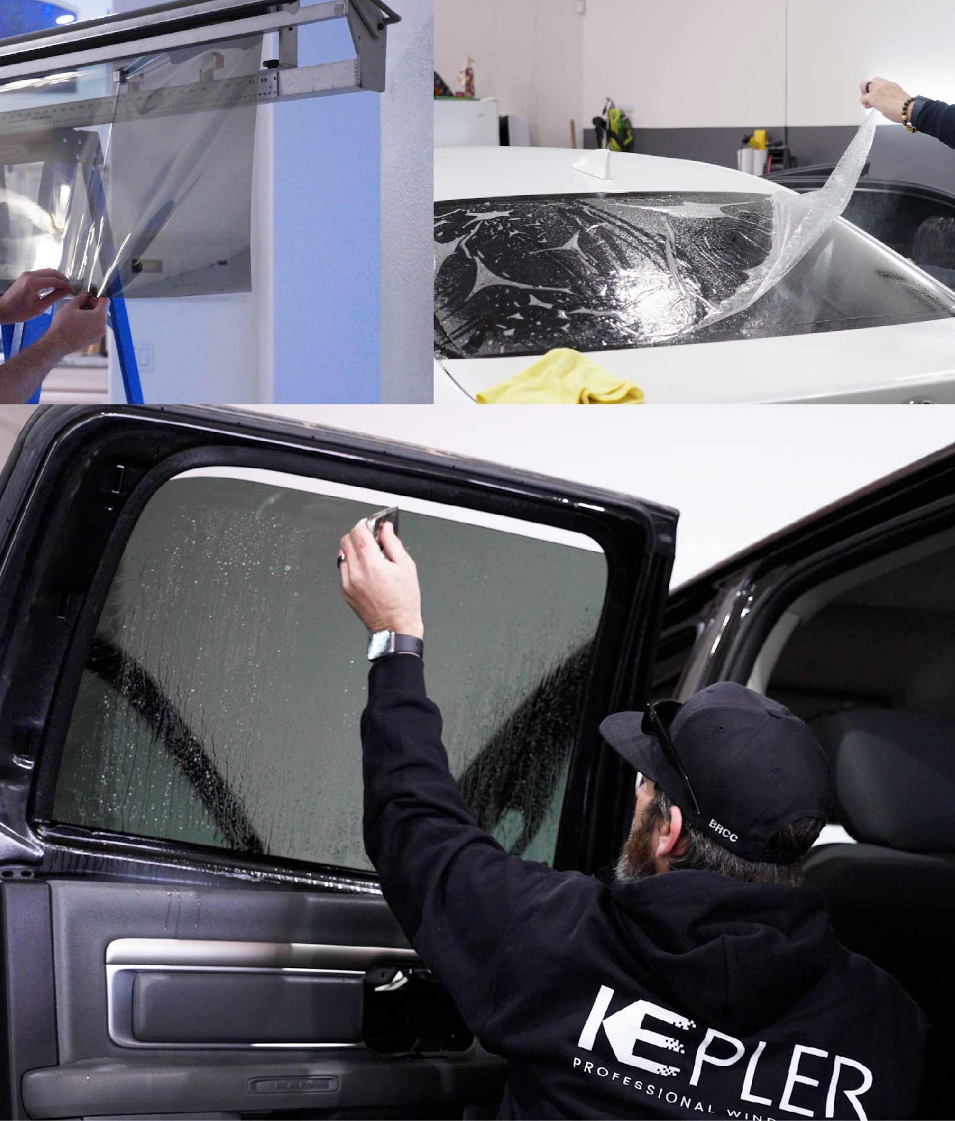Kepler Window Tinting Specialists at Work in Wethersfield, Connecticut
