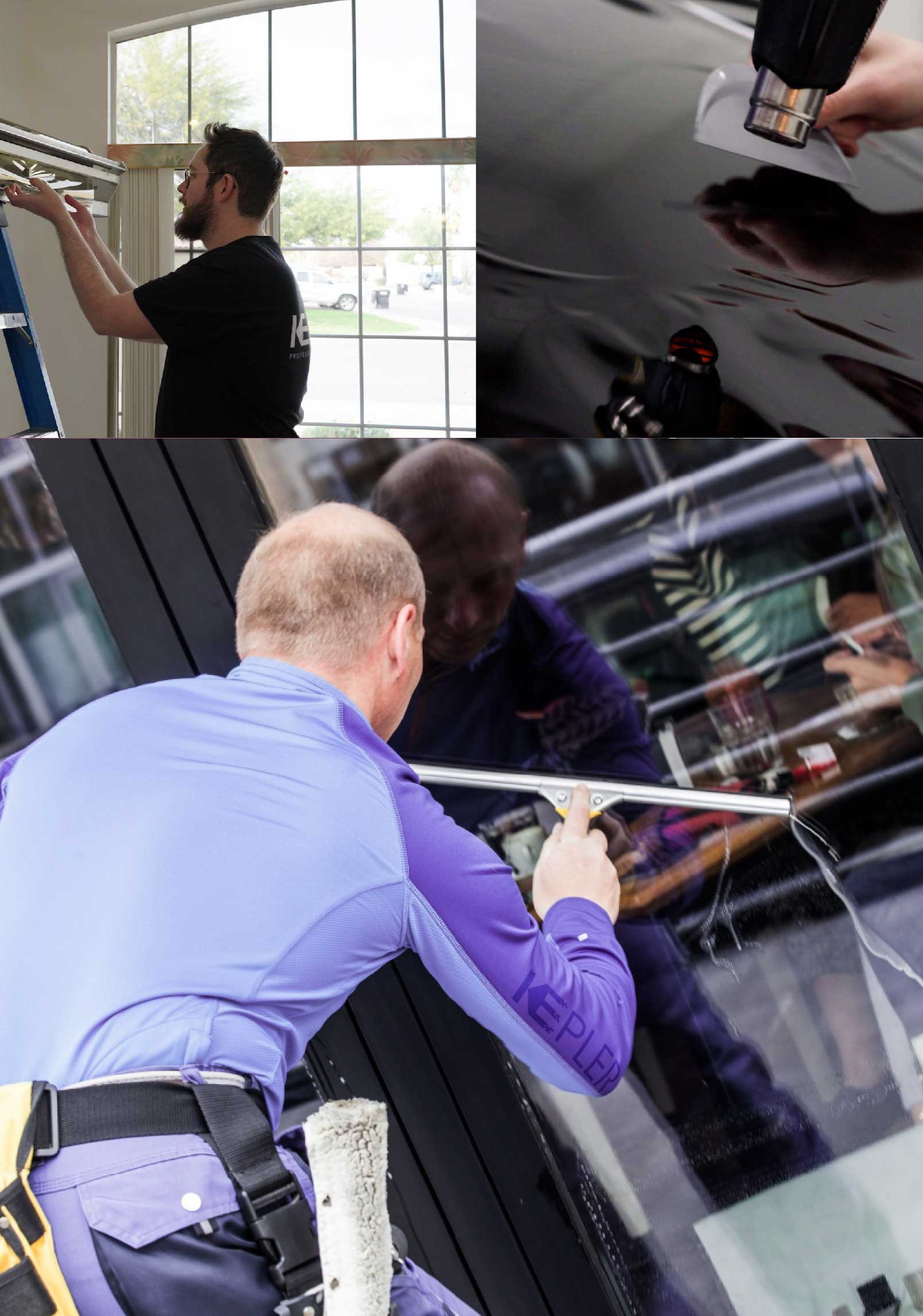 Kepler Professional Applying Anti-Graffiti Window Film to a Castle Rock Shop Front