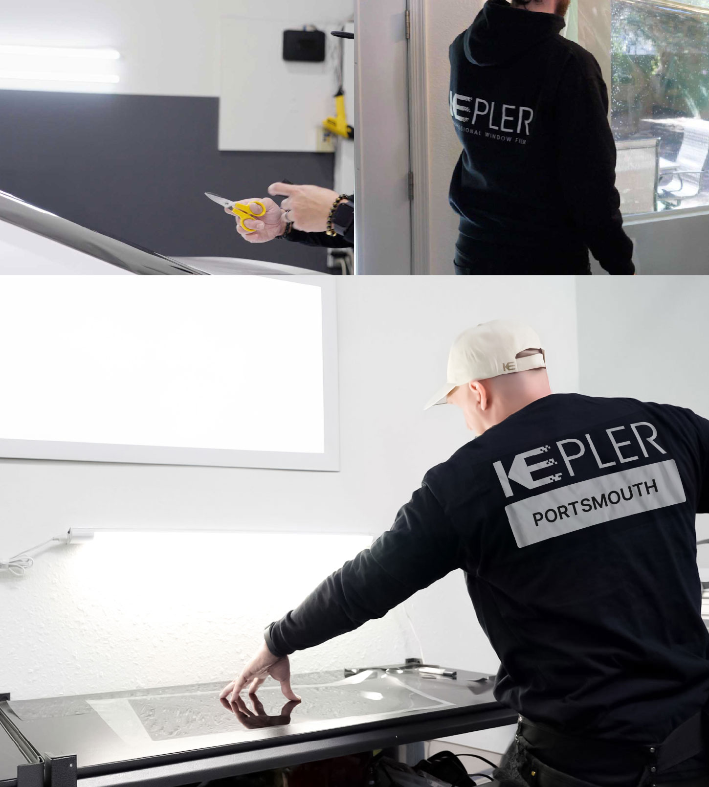 Window Tinting Specialist Cutting Film in Portsmouth, Virginia