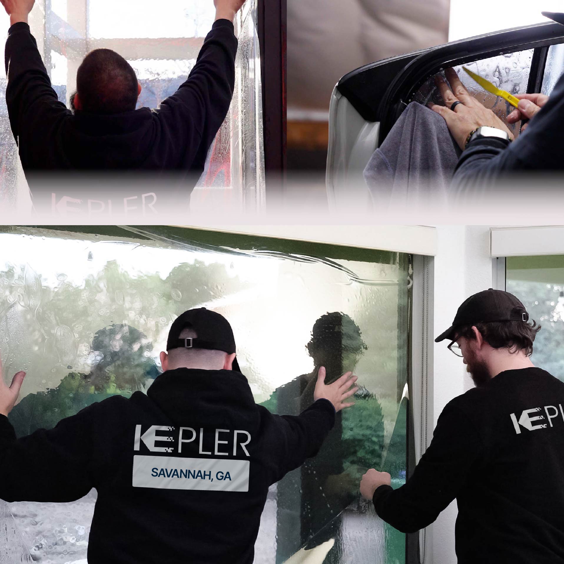 Kepler Specialist Performing Commercial Window Tinting in Savannah Savannah