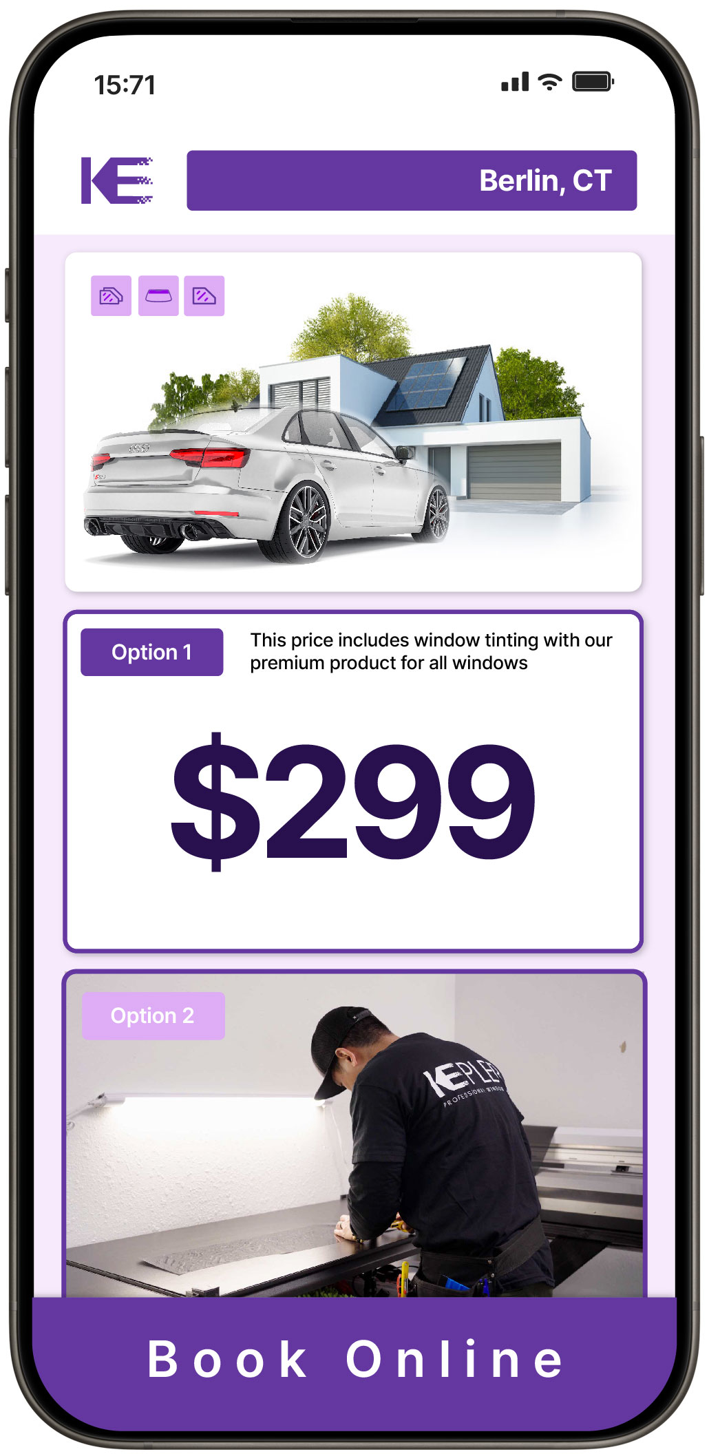 View Reasonable Tesla Window Tinting Prices in Enfield, Connecticut