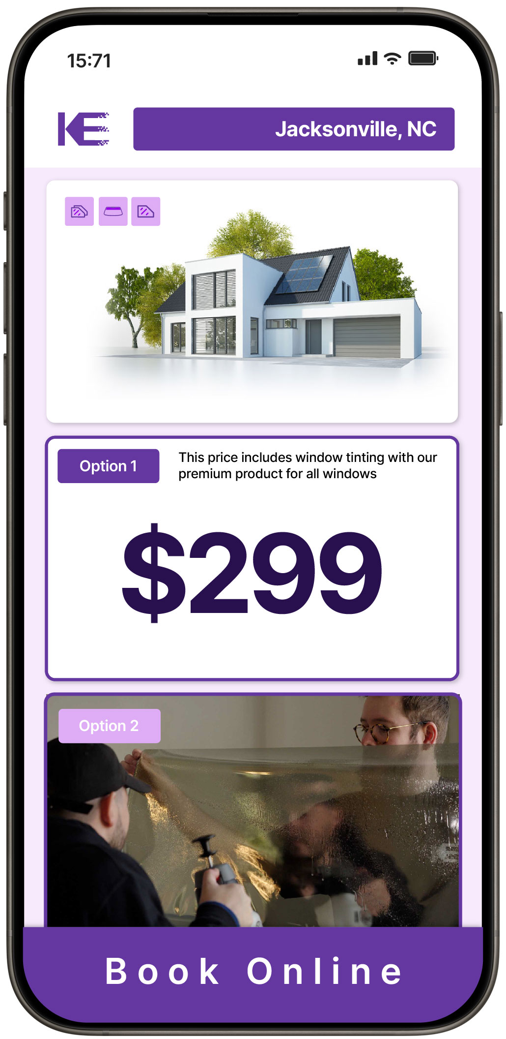 View Affordable Home Window Tinting Rates in Jacksonville, North Carolina