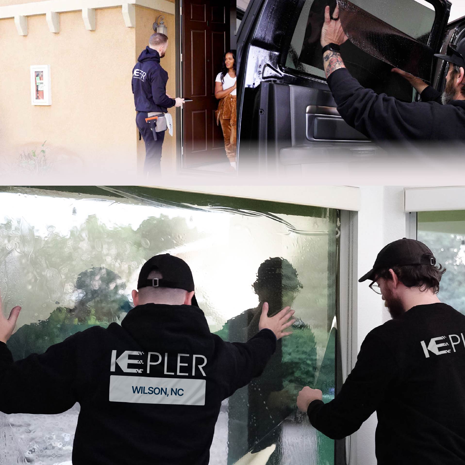 Kepler Specialist Performing Commercial Window Tinting in Wilson Wilson