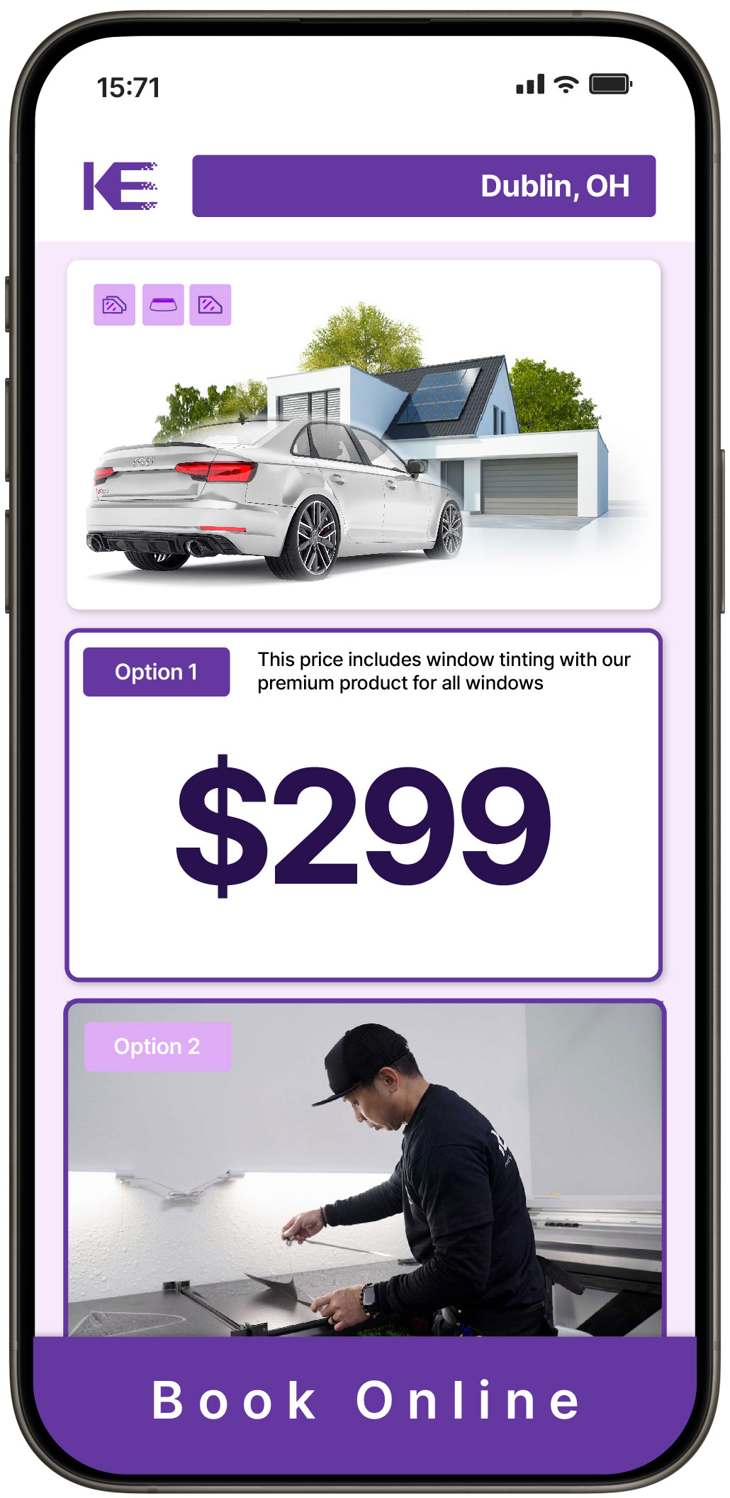 View Reasonable Tesla Window Tinting Rates in Pataskala, Ohio