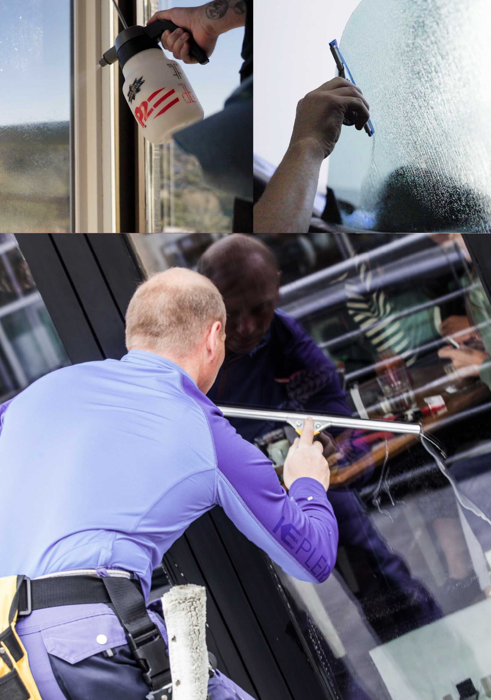Kepler Skilled Applying Anti-Graffiti Window Film to a Springfield Shop Front