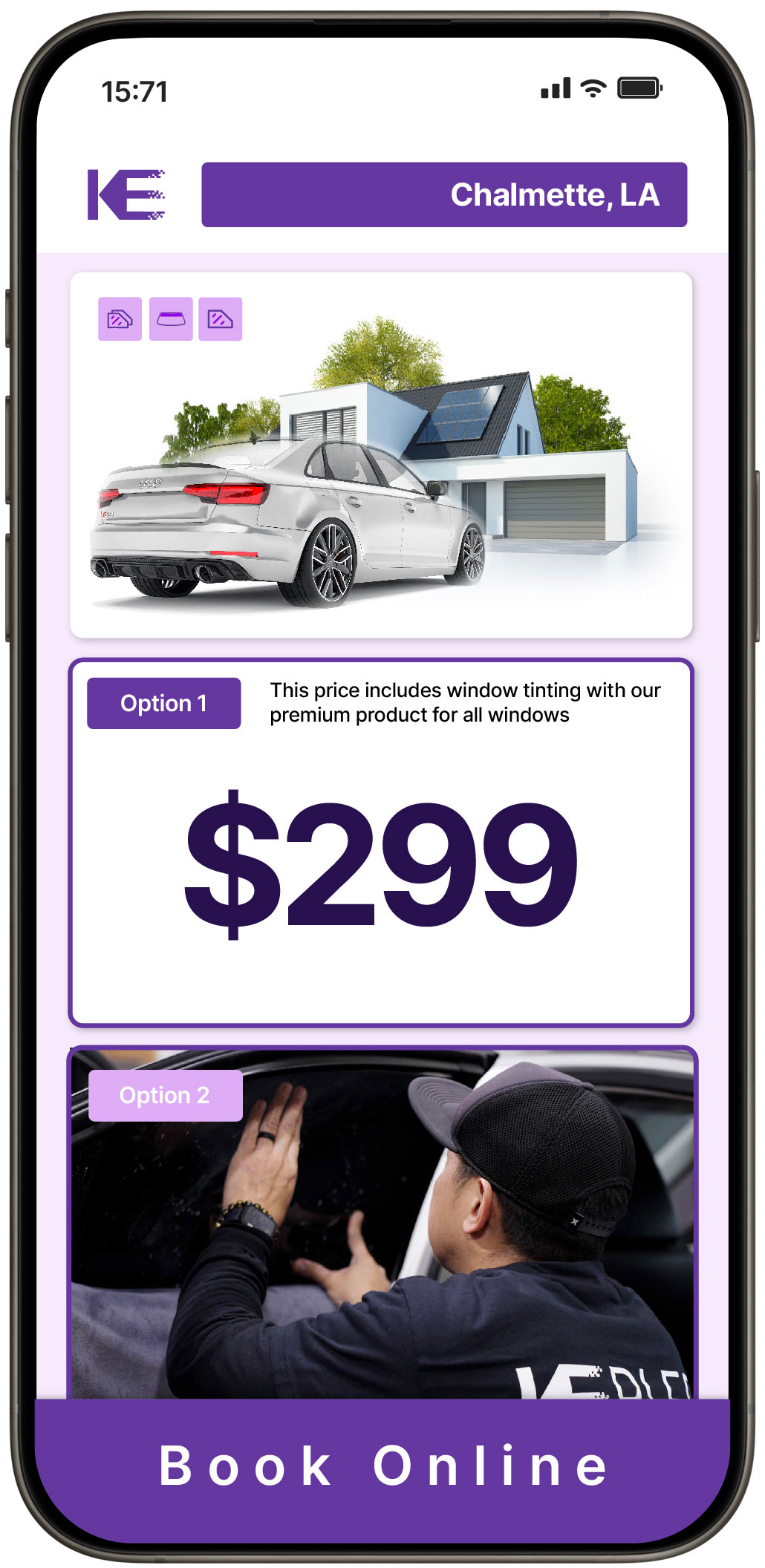 View Competitive Tesla Window Tinting Prices in Harvey, Louisiana