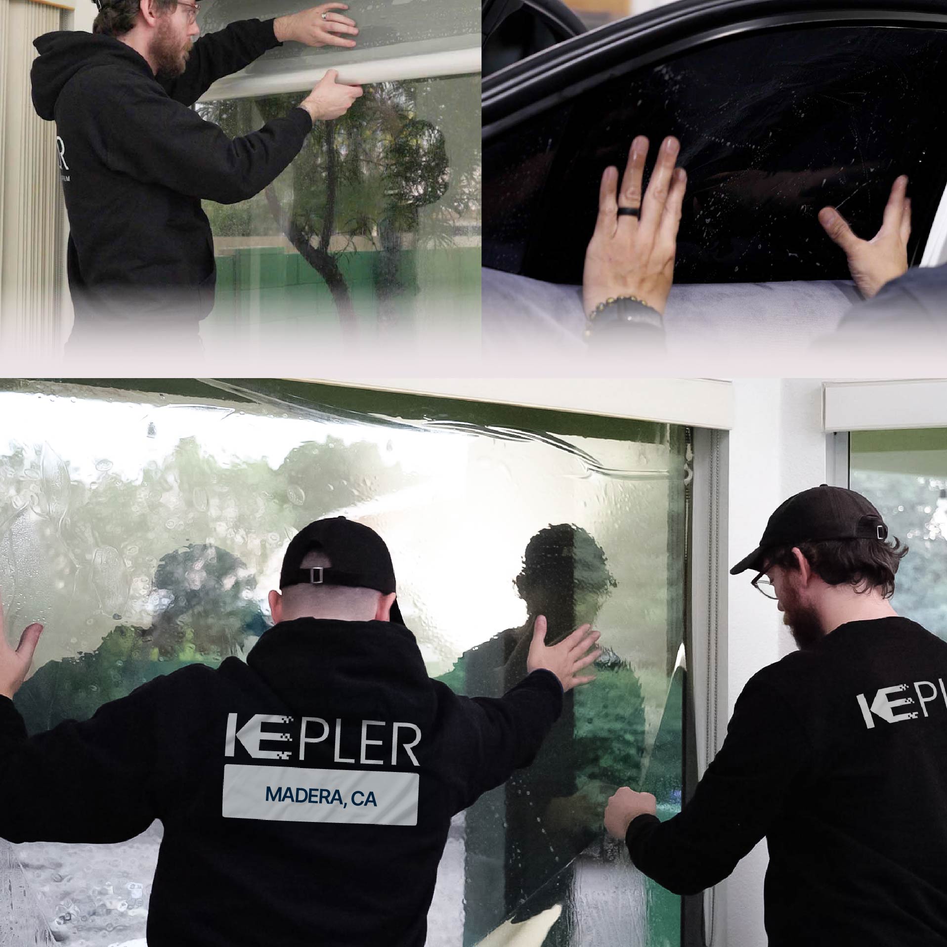 Kepler Specialist Performing Commercial Window Tinting in Madera Madera