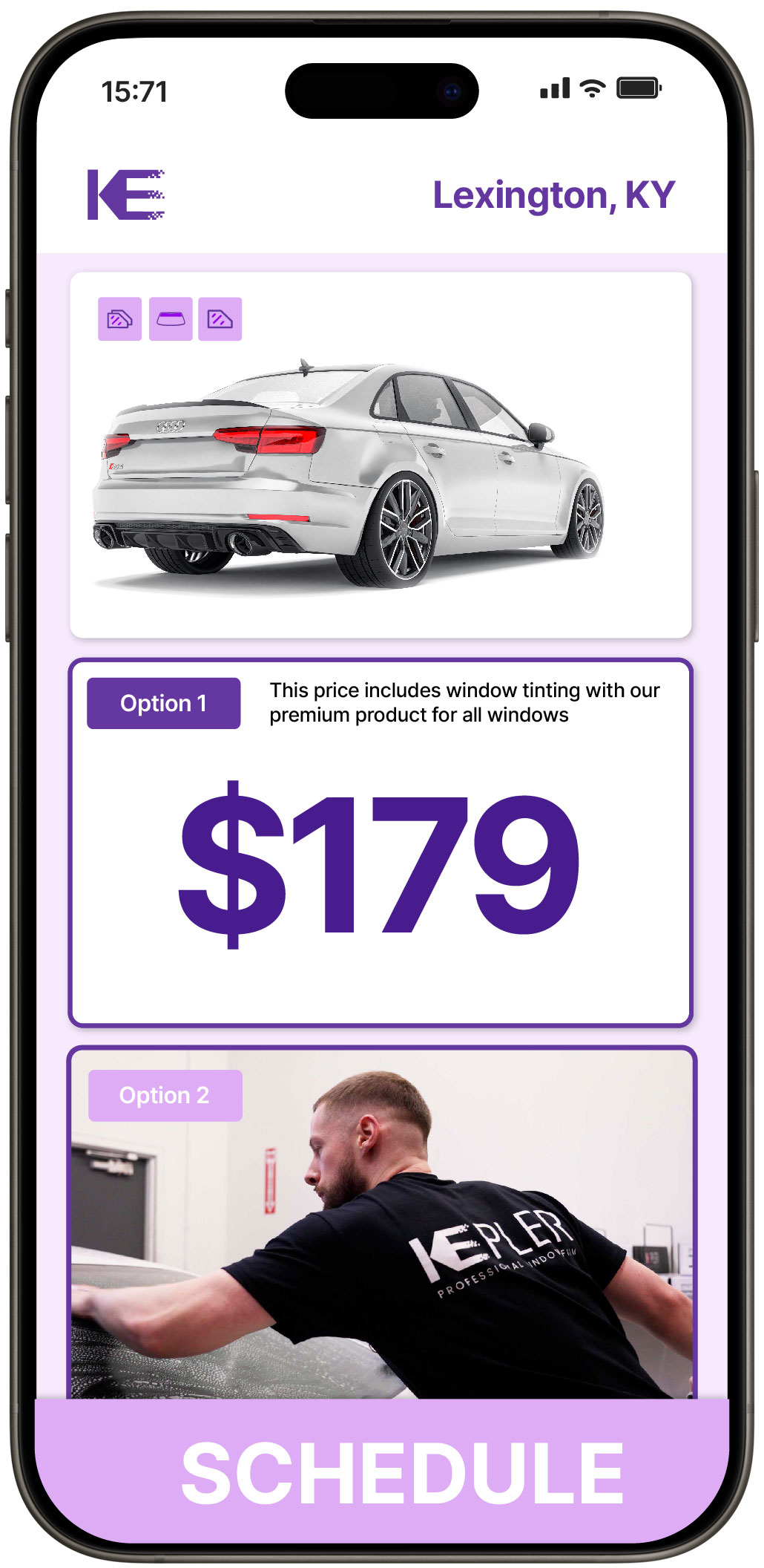 View Affordable Car Window Tinting Prices in Lexington, Kentucky