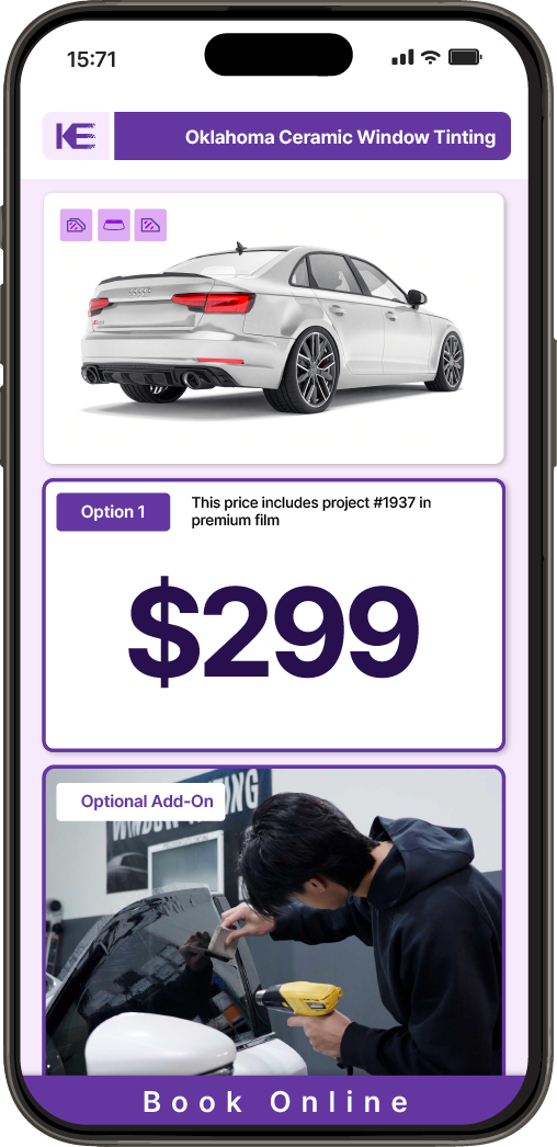 View Competitive Car Window Tinting Prices in Oklahoma