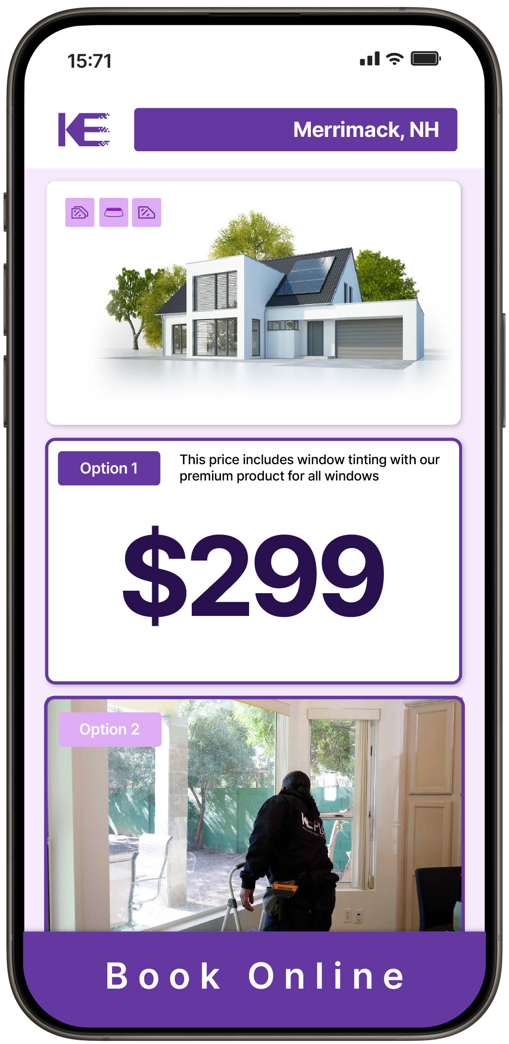 View Competitive Home Window Tinting Rates in Merrimack, New Hampshire