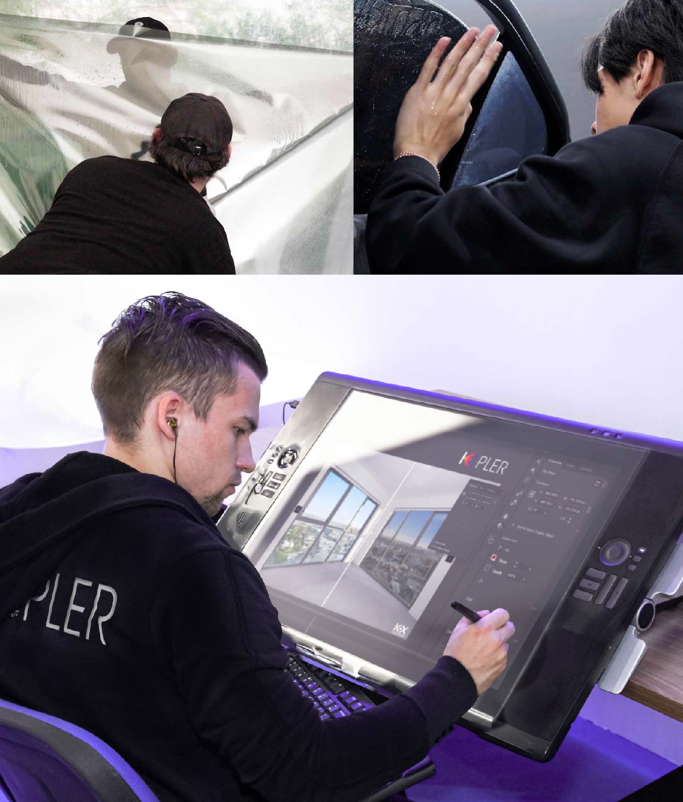 Kepler Specialist Performing Commercial Window Tinting in Waukesha Waukesha