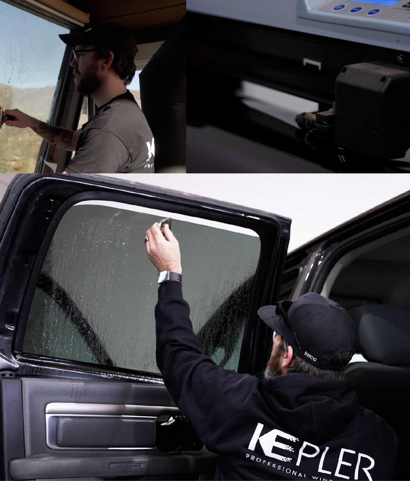 Kepler Window Tinting Specialists at Work in Saint Clair Shores, Michigan