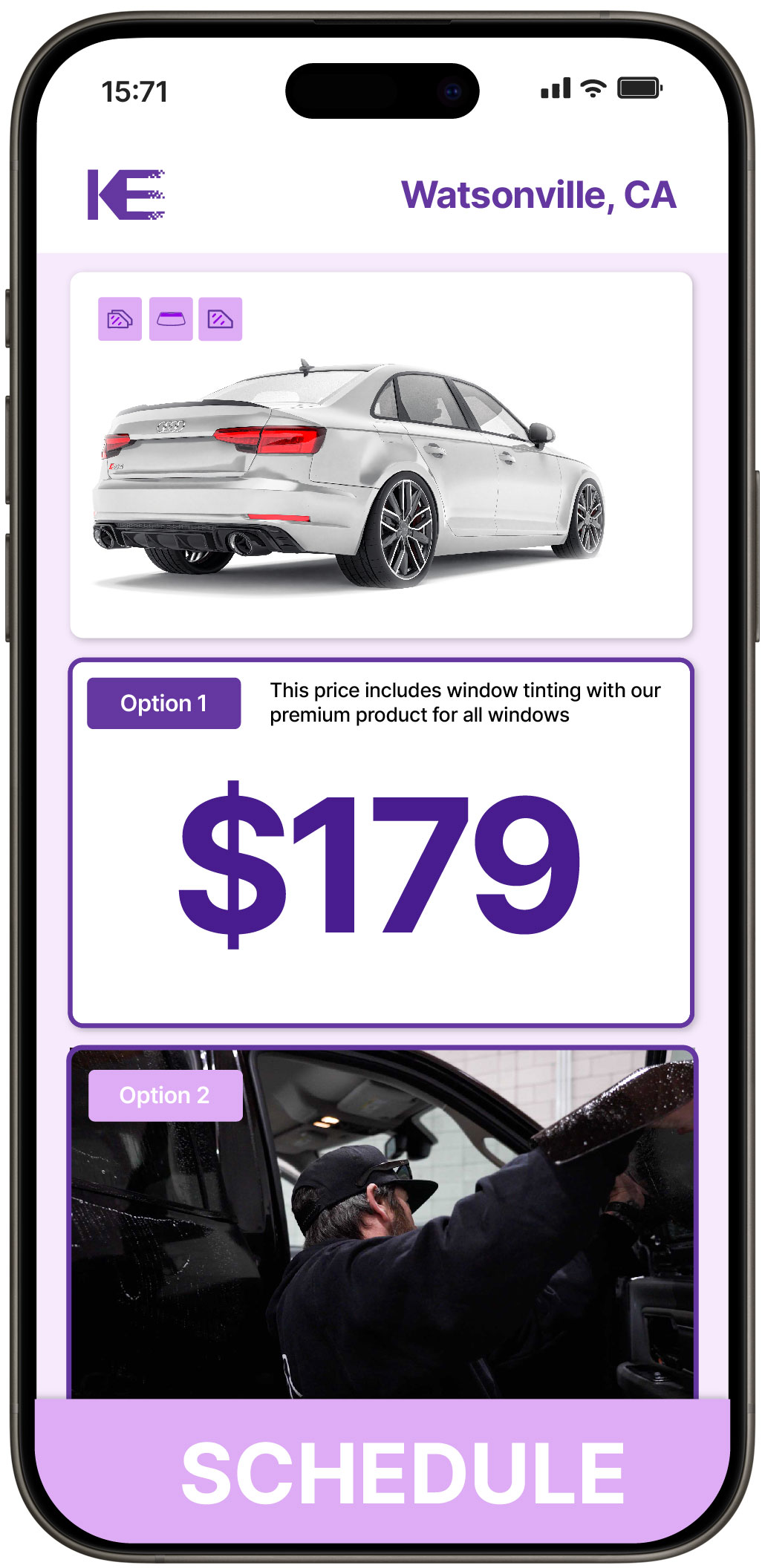 View Competitive Car Window Tinting Rates in Watsonville, California