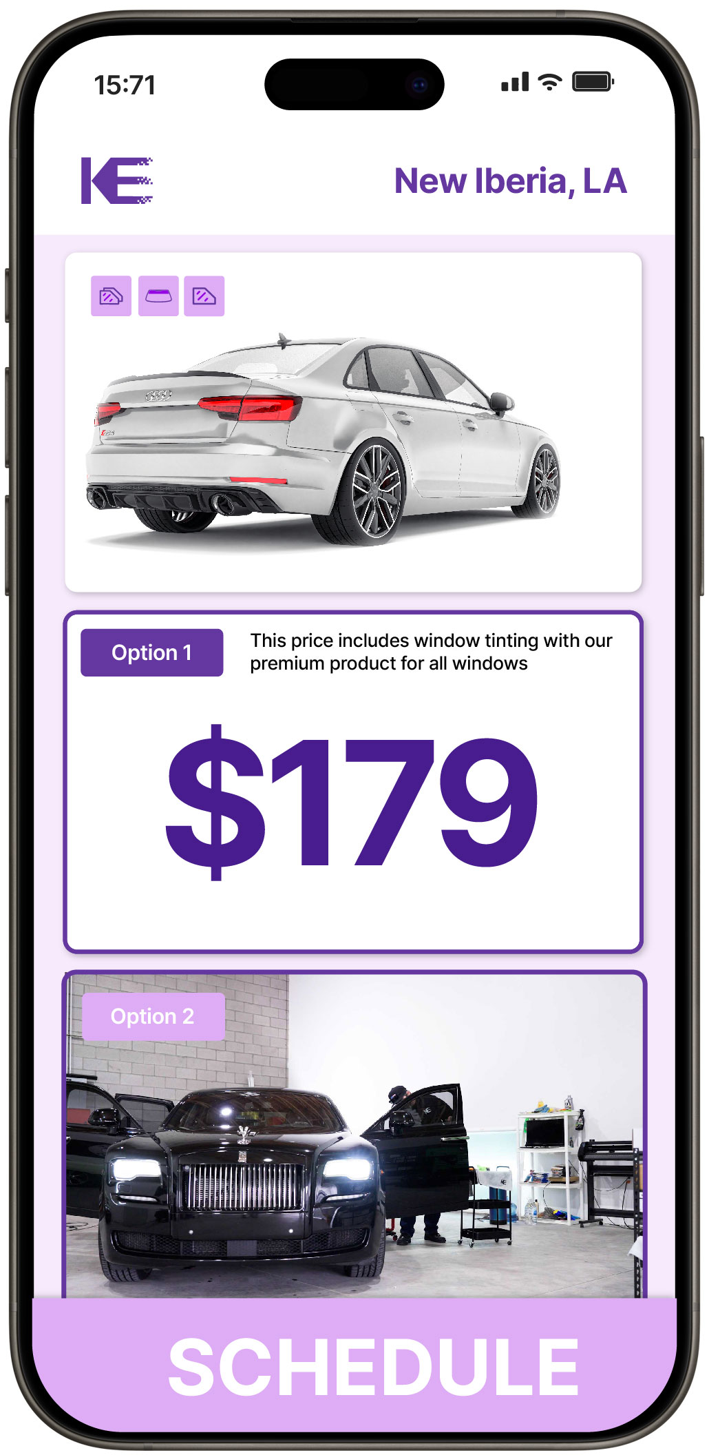 View Competitive Car Window Tinting Prices in New Iberia, Louisiana