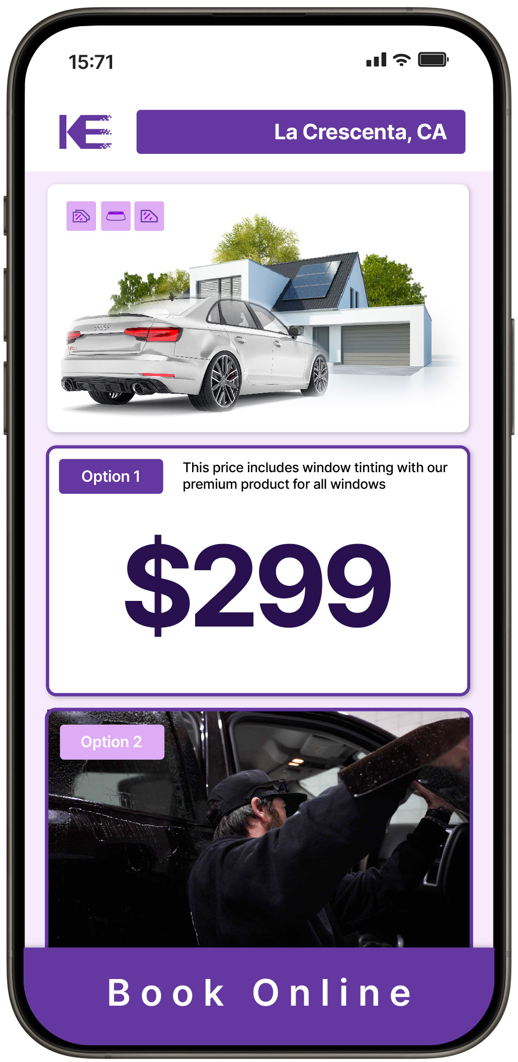 View Affordable Tesla Window Tinting Rates in Fontana, California