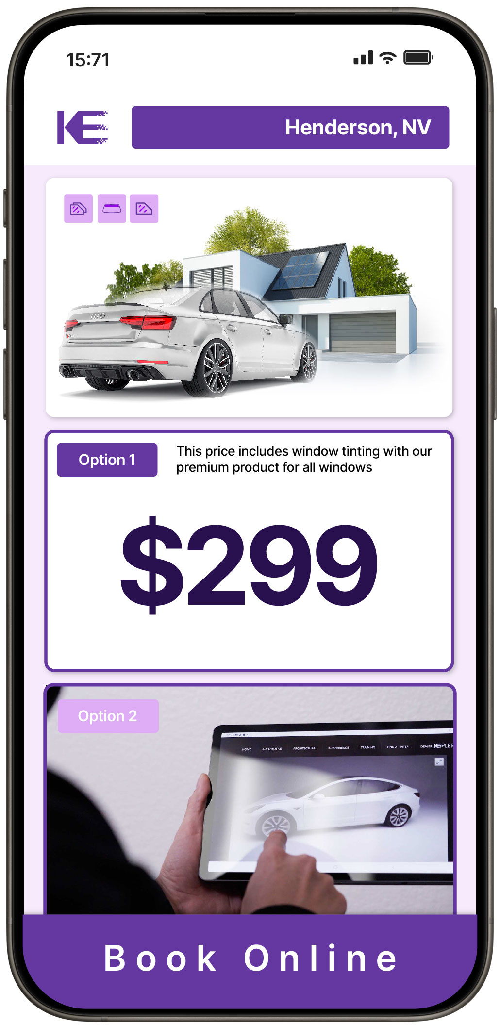 View Affordable Tesla Window Tinting Rates in Las Vegas, Nevada