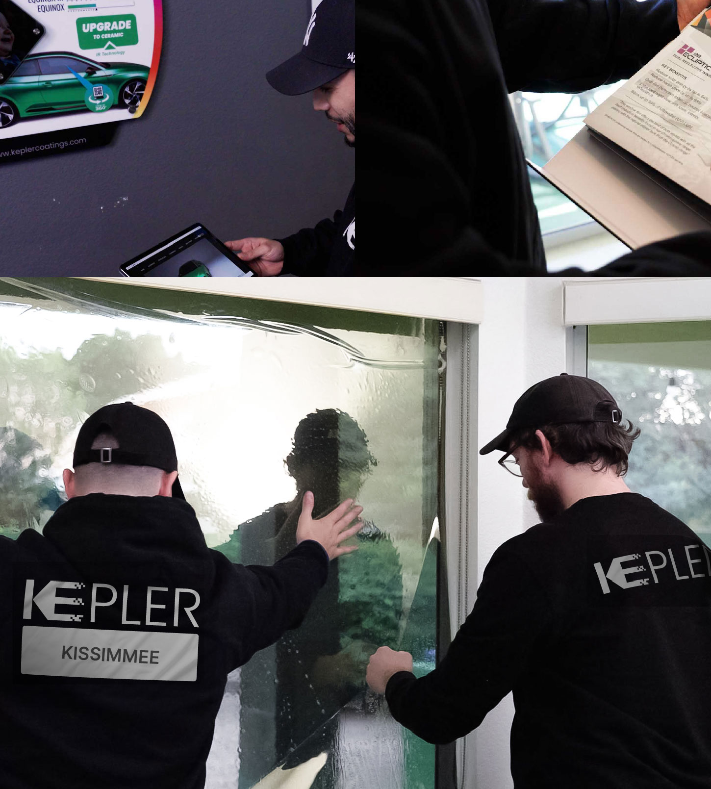 Kepler Technician Fitting Advanced Window Tint to Home in Kissimmee