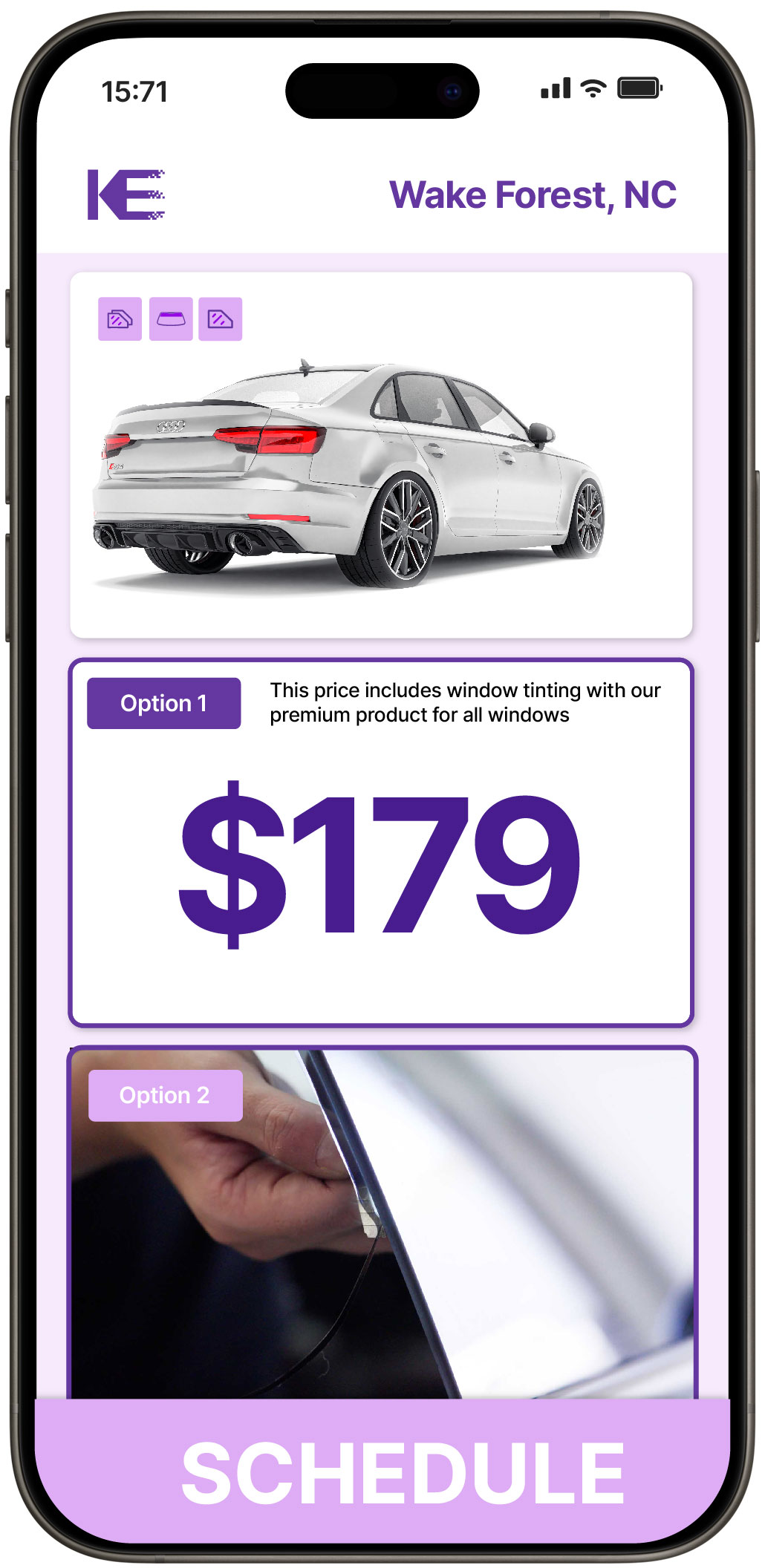 View Reasonable Car Window Tinting Rates in Wake Forest, North Carolina