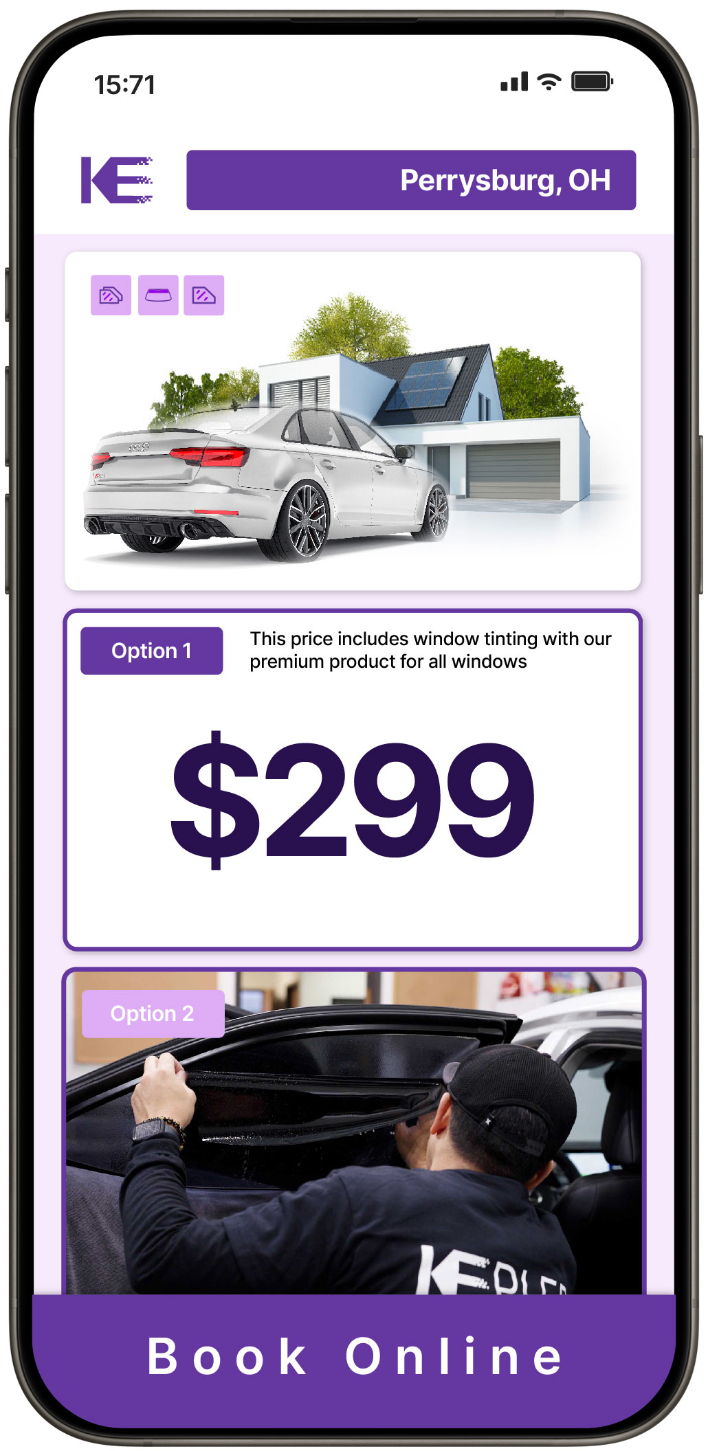 View Competitive Tesla Window Tinting Prices in Niles, Ohio
