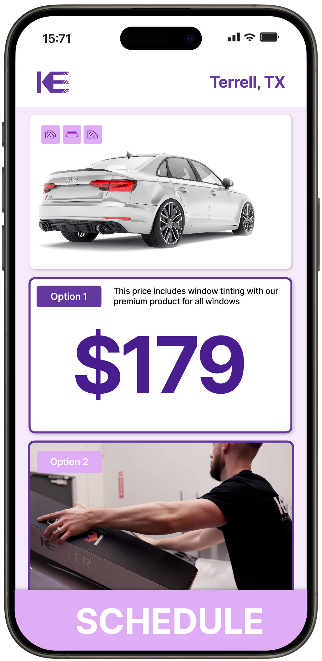 View Affordable Car Window Tinting Prices in Terrell, Texas