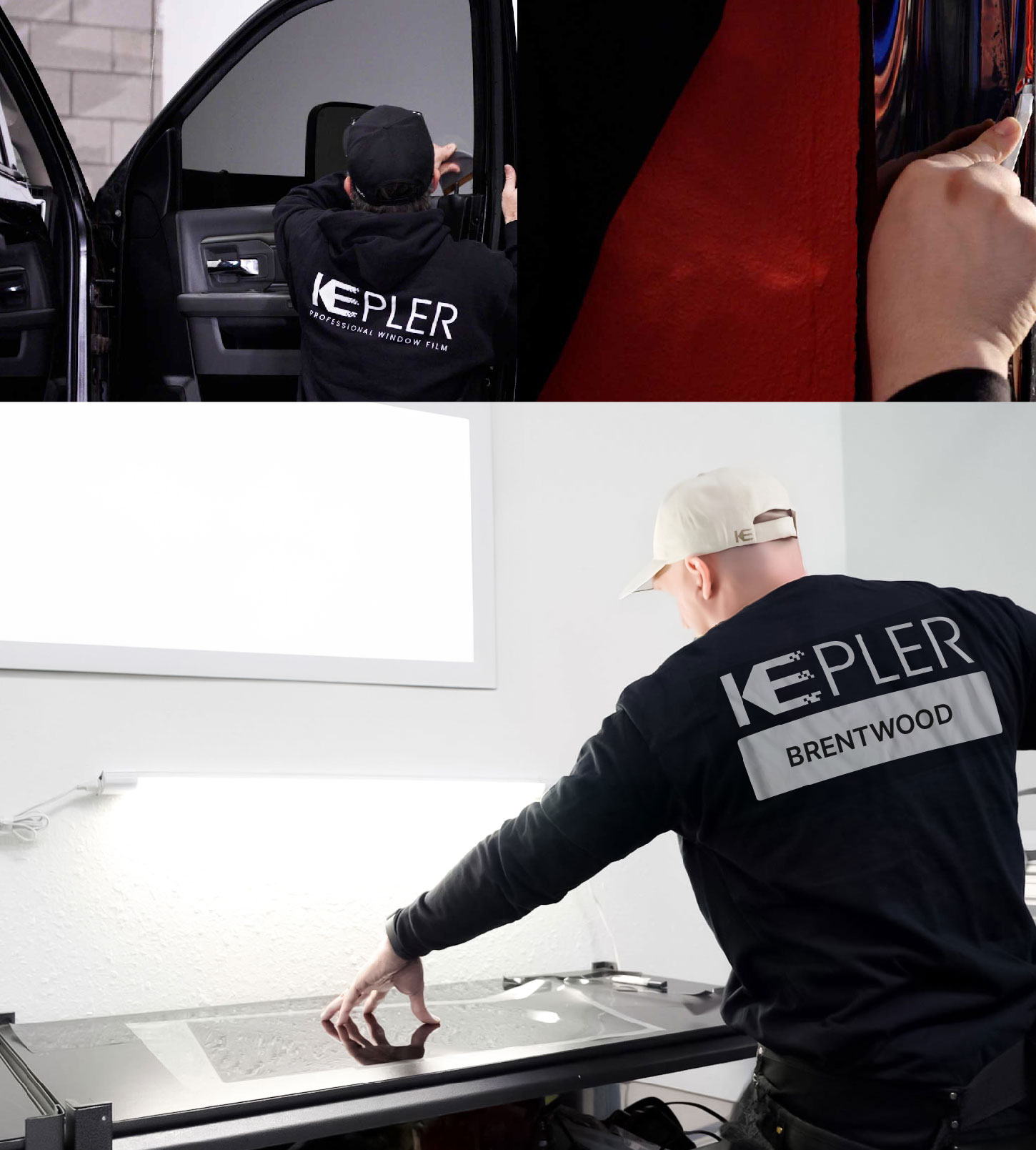 Window Tinting Specialist Cutting Film in Brentwood, New York