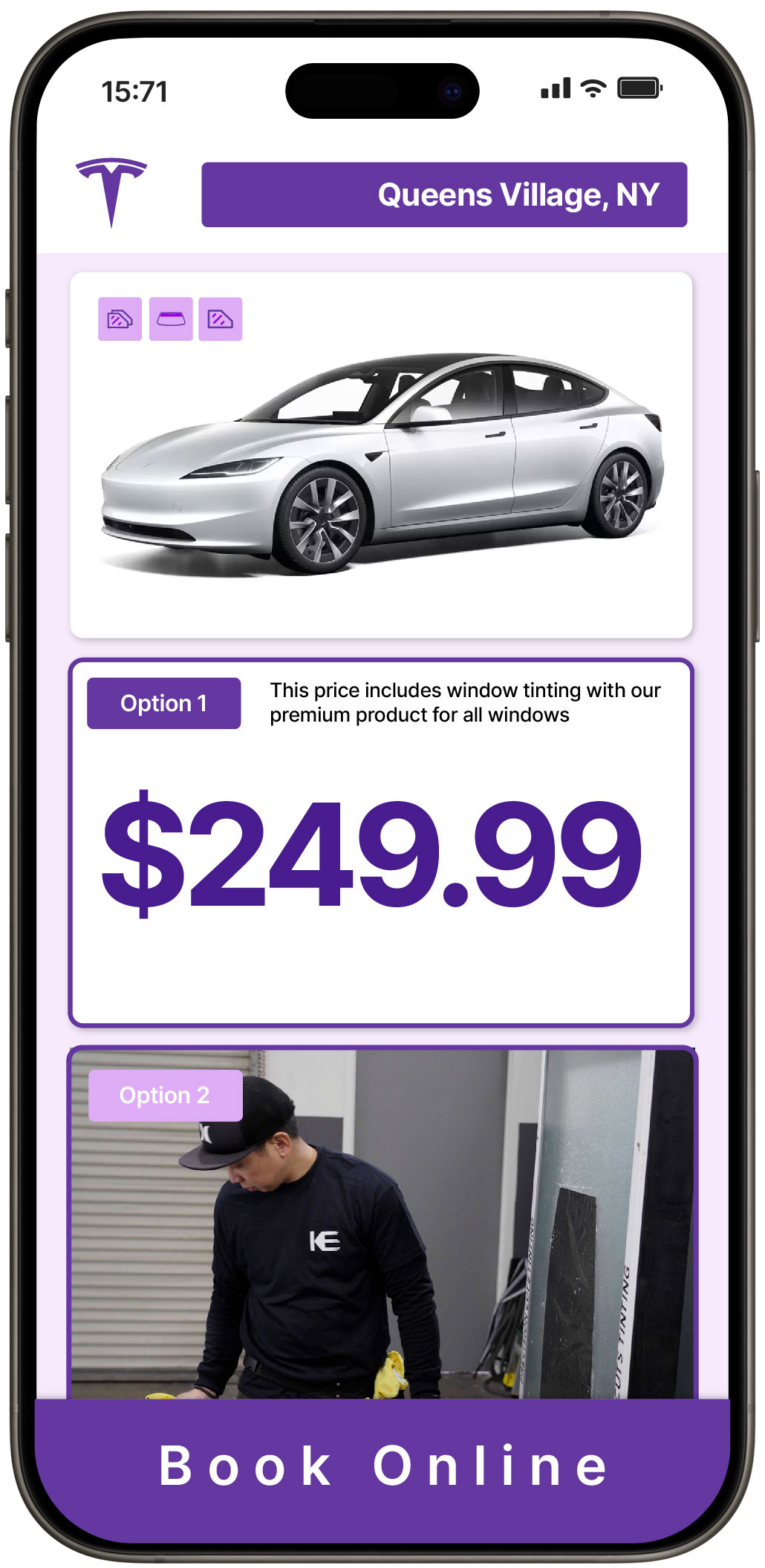 View Reasonable Tesla Window Tinting Rates in Queens Village, New York