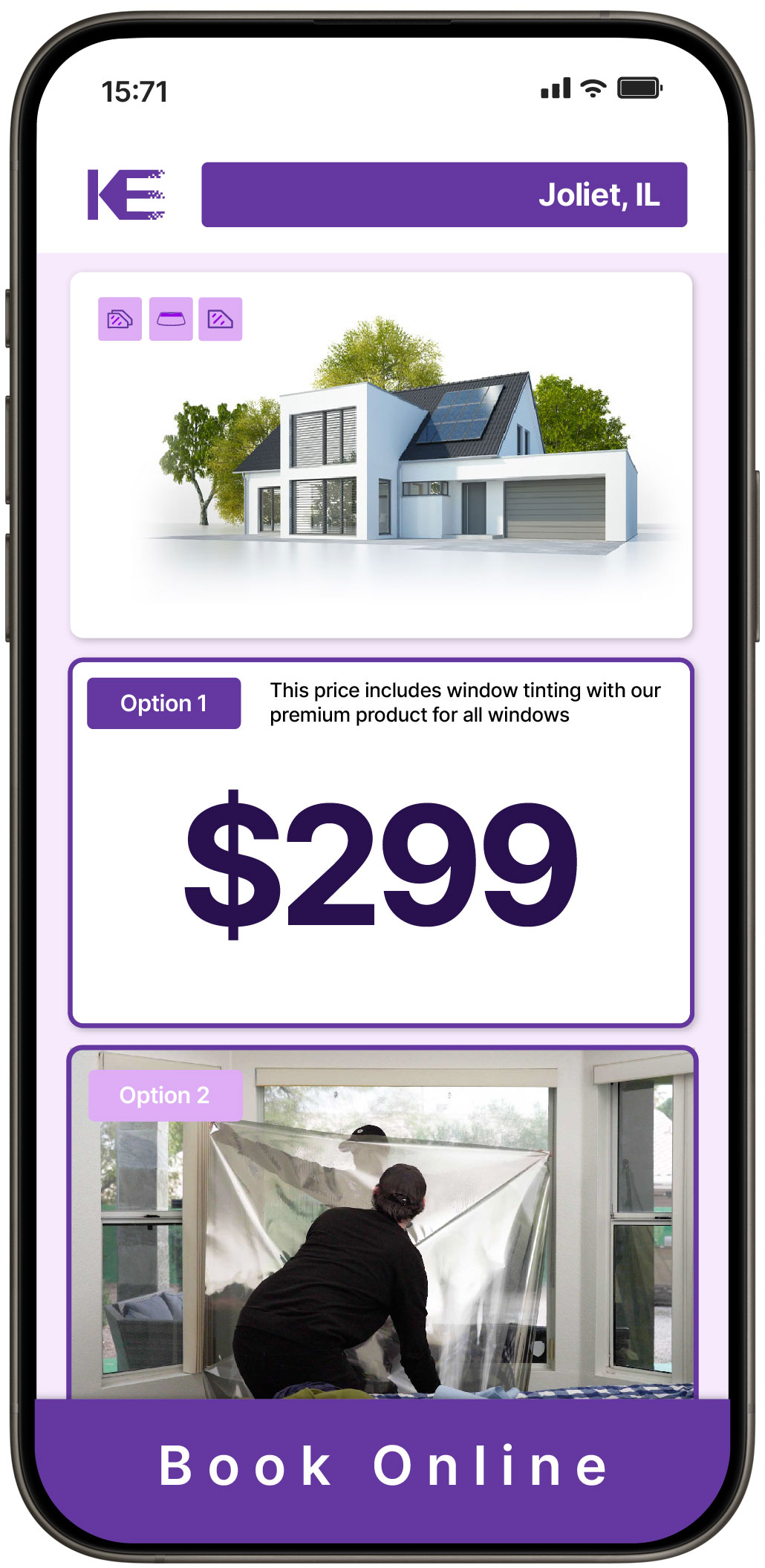 View Affordable Home Window Tinting Rates in Joliet, Illinois