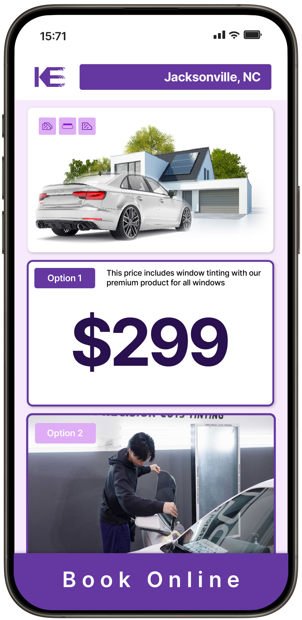 View Competitive Window Tinting Prices in Jacksonville, North Carolina