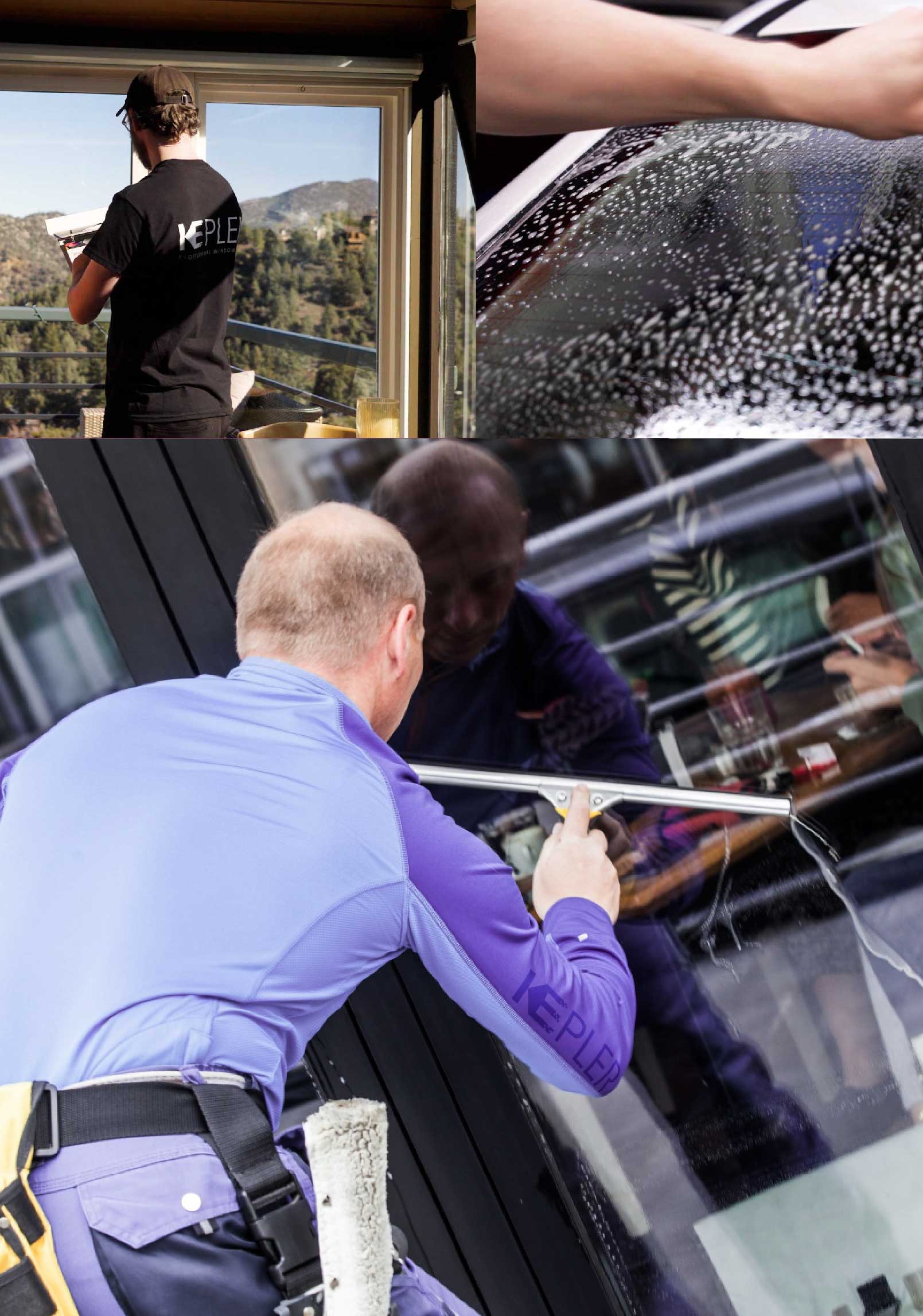 Kepler Professional Applying Anti-Graffiti Window Film to a La Puente Shop Front