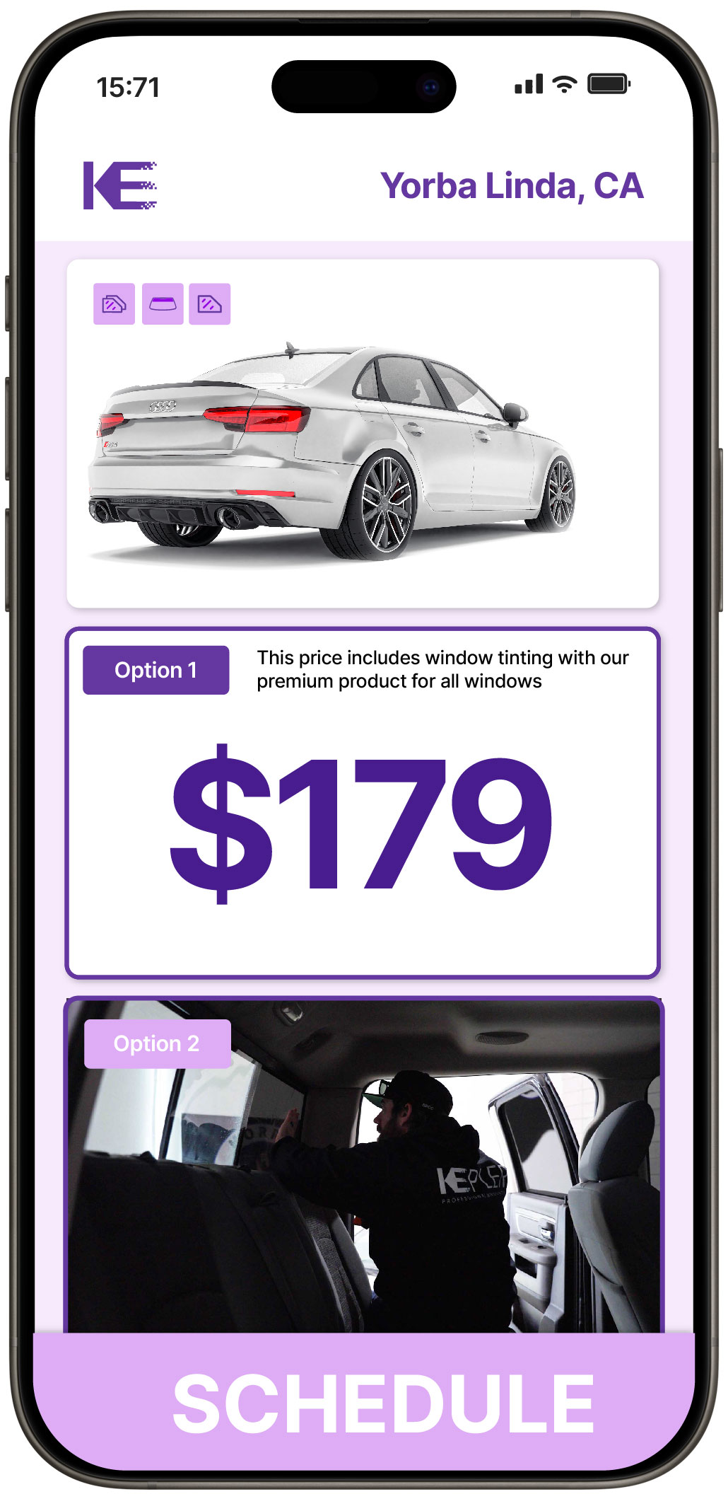 View Competitive Car Window Tinting Prices in Yorba Linda, California