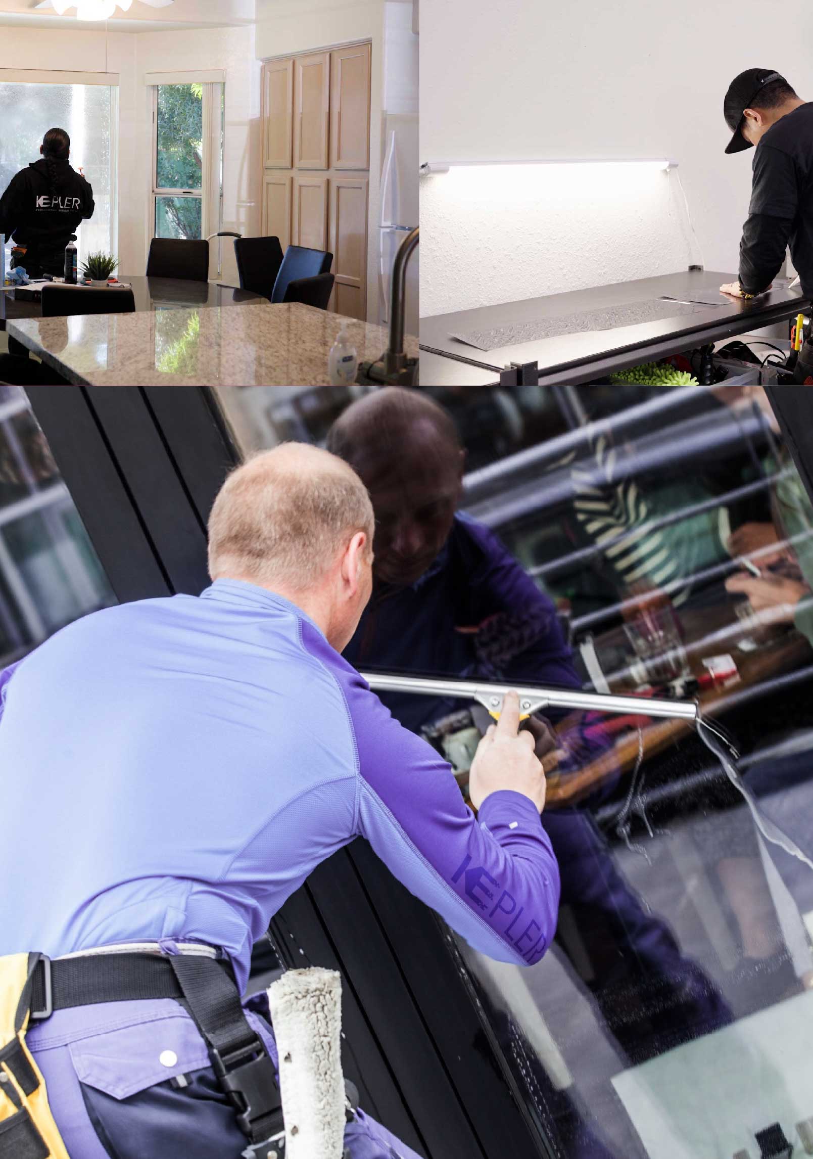 Kepler Skilled Applying Anti-Graffiti Window Film to a Rutland Shop Front