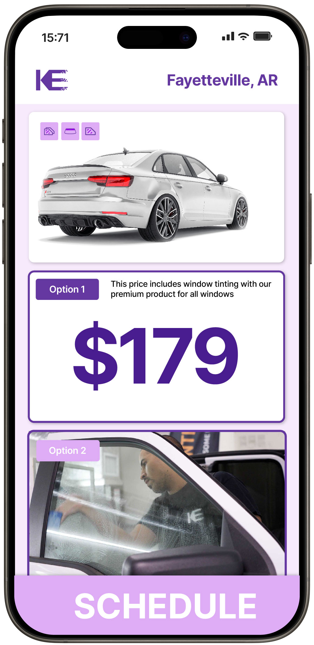 View Competitive Car Window Tinting Costs in Fayetteville, Arkansas
