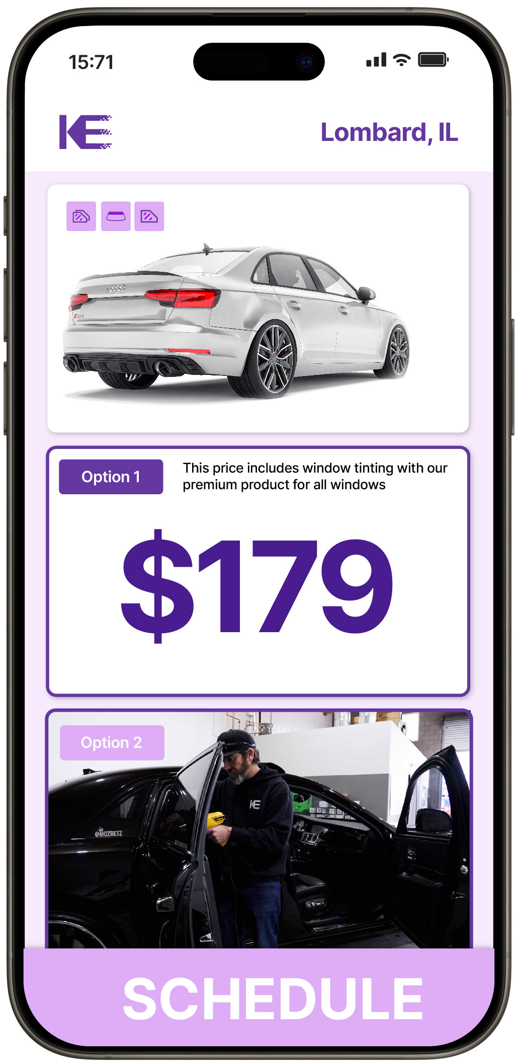 View Reasonable Car Window Tinting Prices in Lombard, Illinois