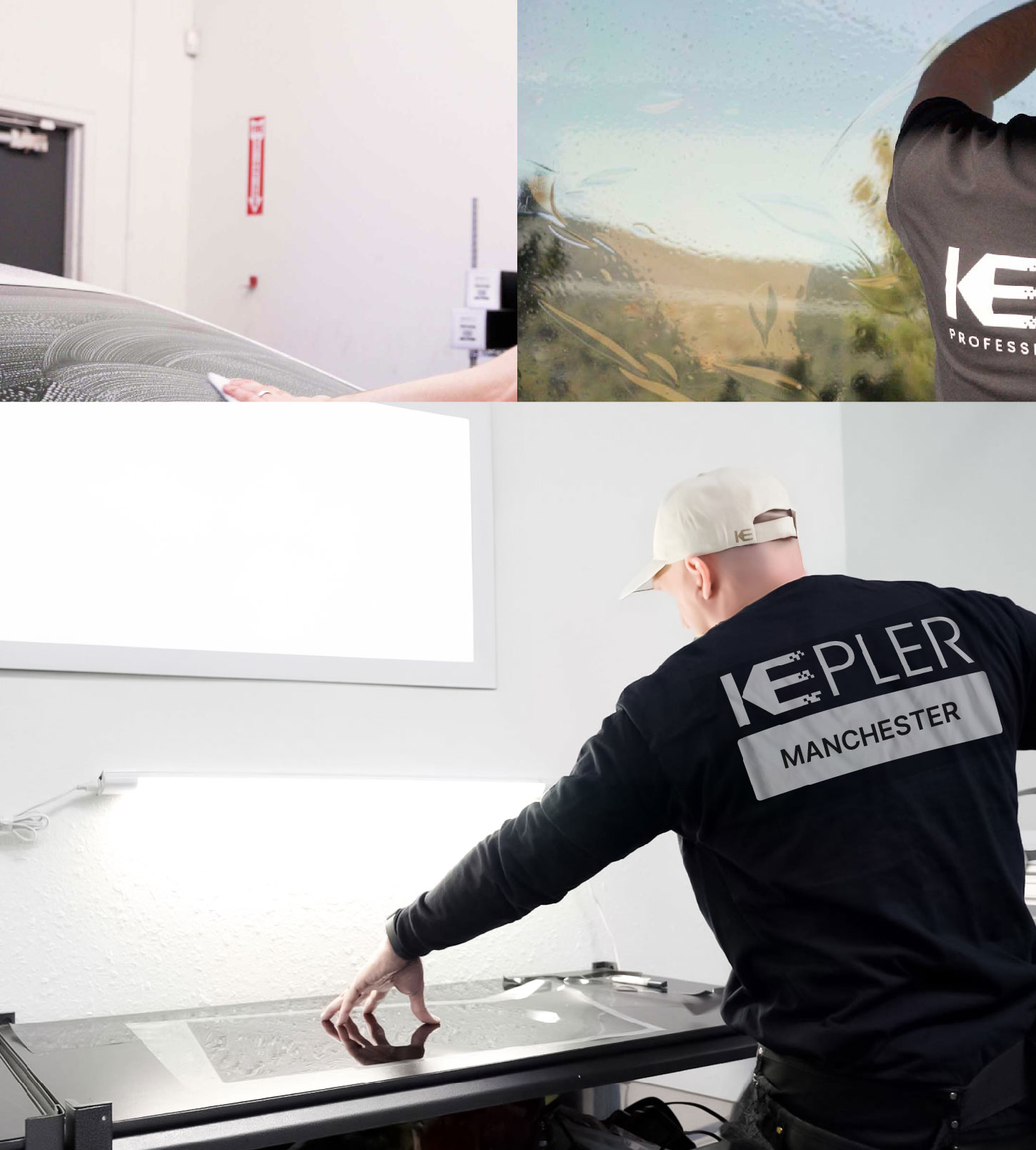 Window Tinting Specialist Cutting Film in Manchester, New Hampshire