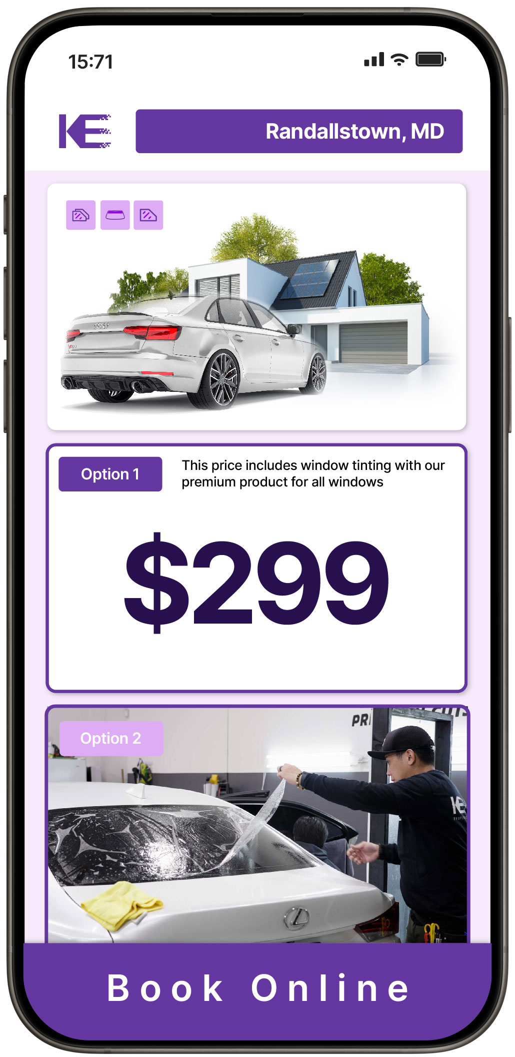 View Competitive Window Tinting Prices in Randallstown, Maryland