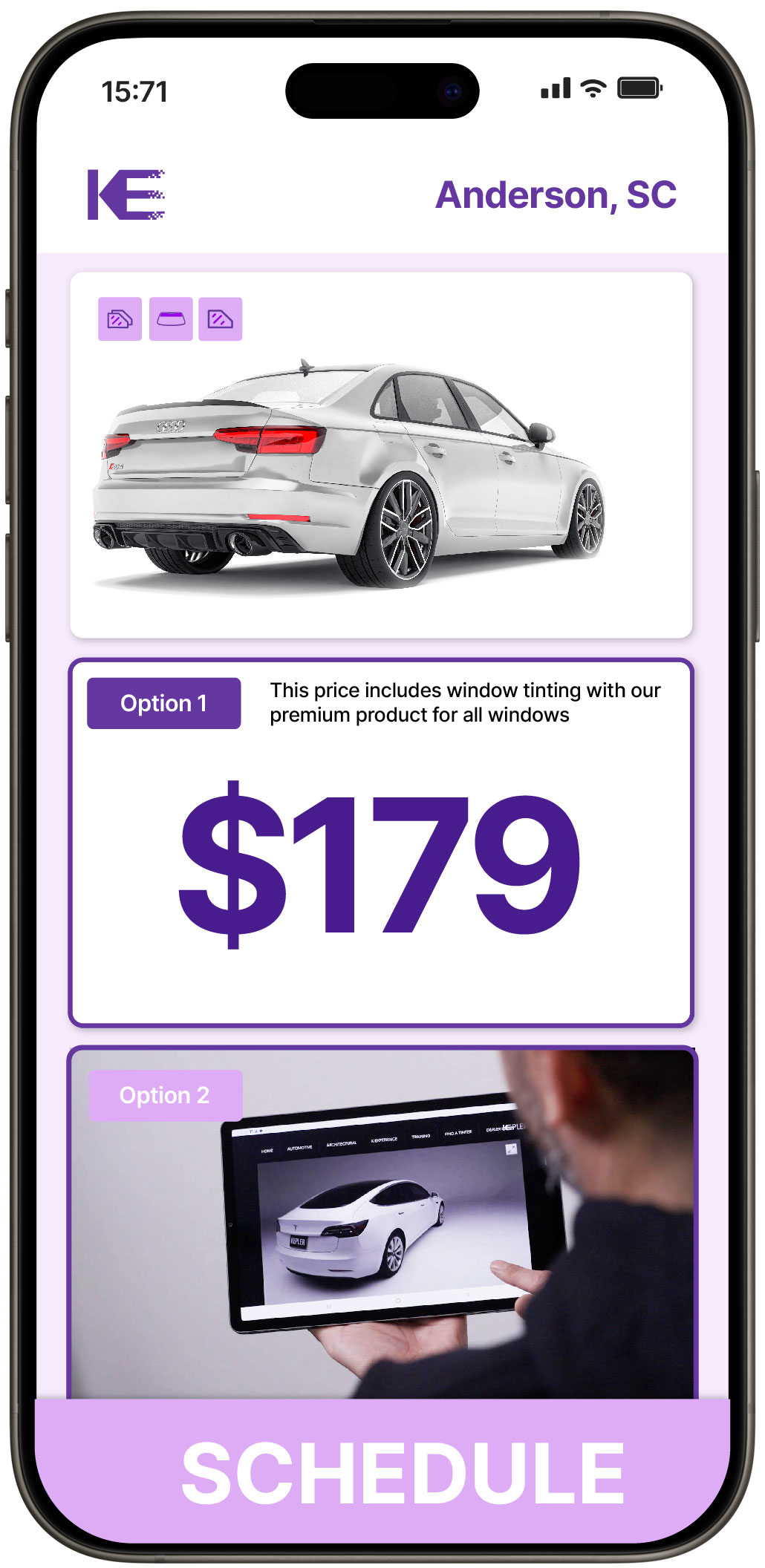 View Competitive Car Window Tinting Prices in Anderson, South Carolina