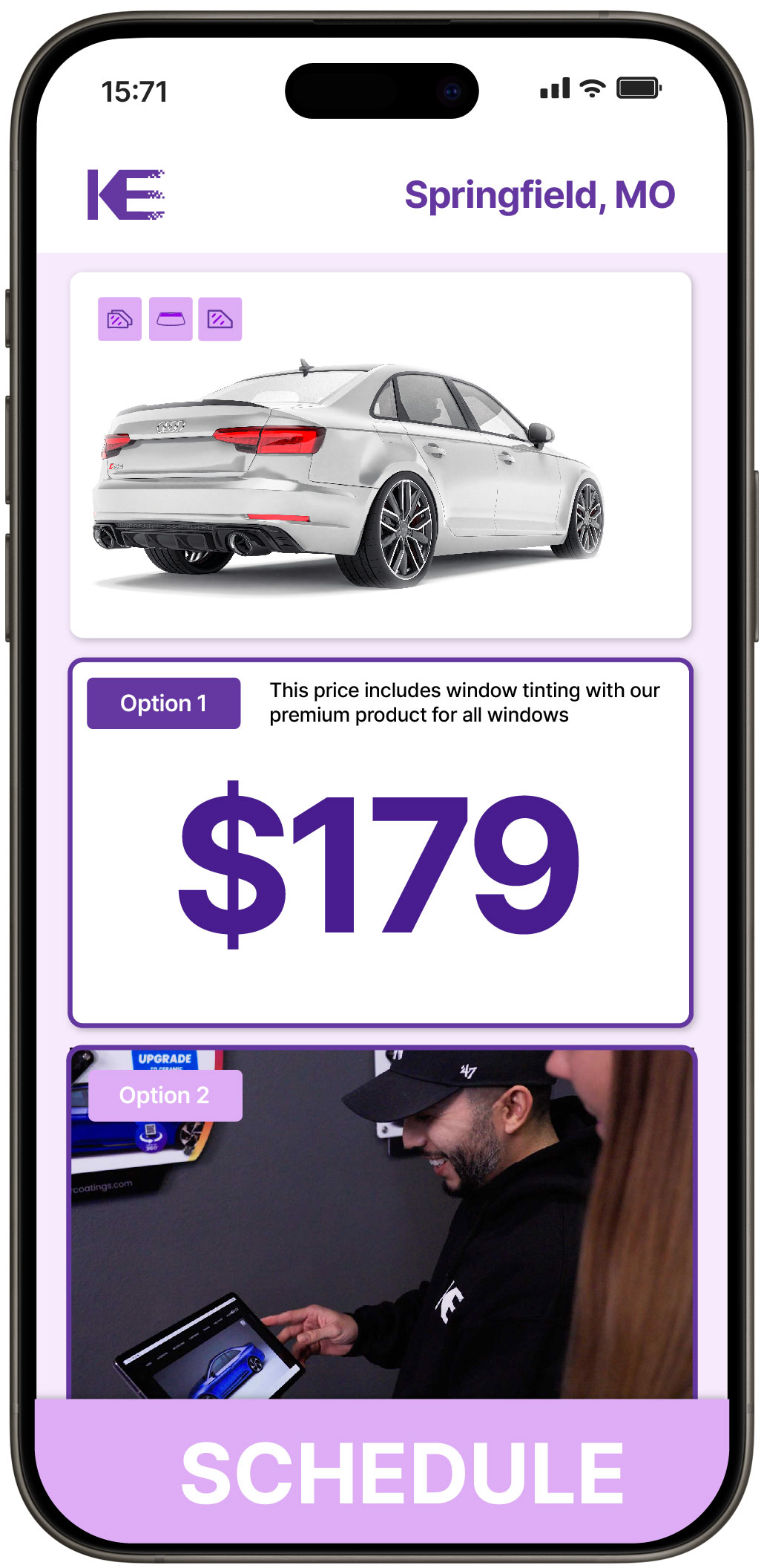 View Competitive Car Window Tinting Prices in Springfield, Missouri