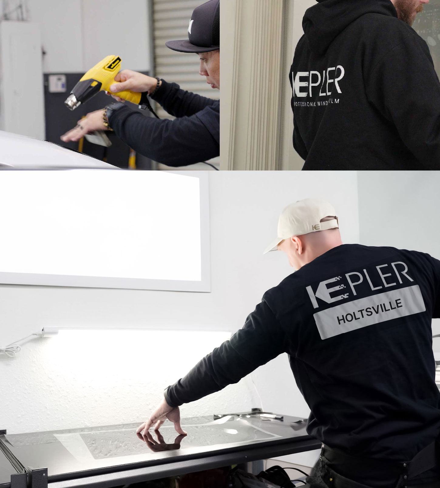 Window Tinting Specialist Cutting Film in Holtsville, New York