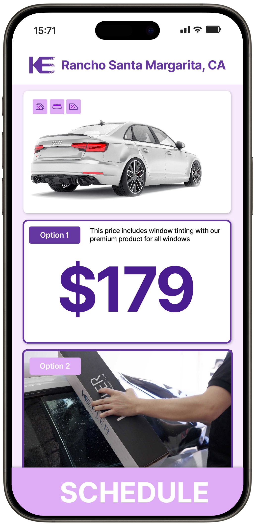 View Competitive Car Window Tinting Rates in Rancho Santa Margarita, California