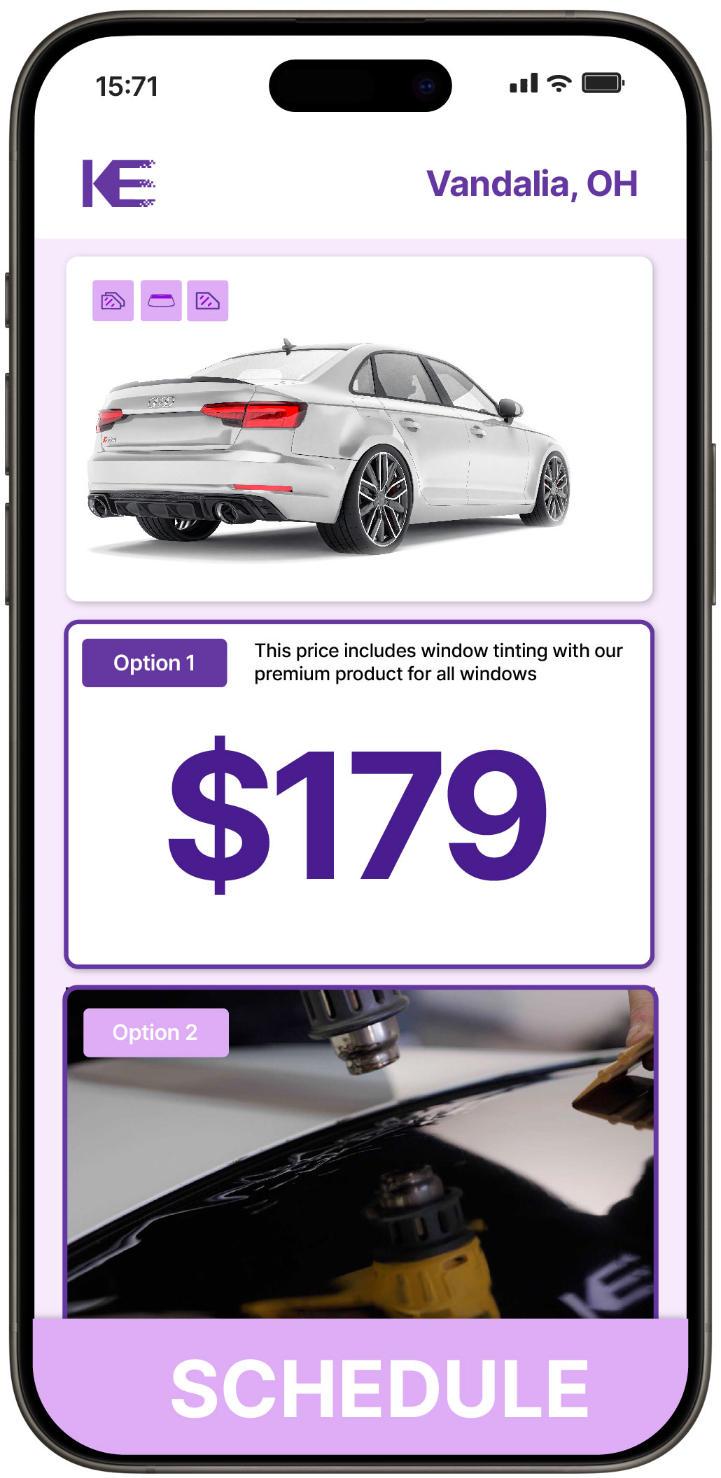 View Affordable Car Window Tinting Prices in Vandalia, Ohio