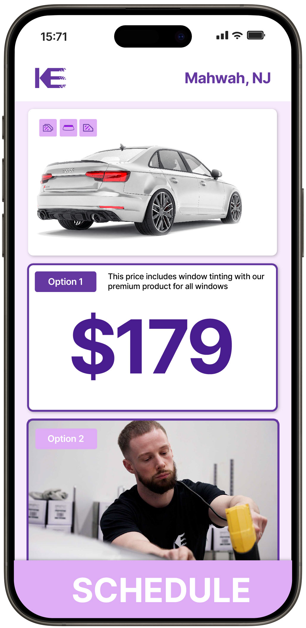 View Affordable Car Window Tinting Prices in Mahwah, New Jersey
