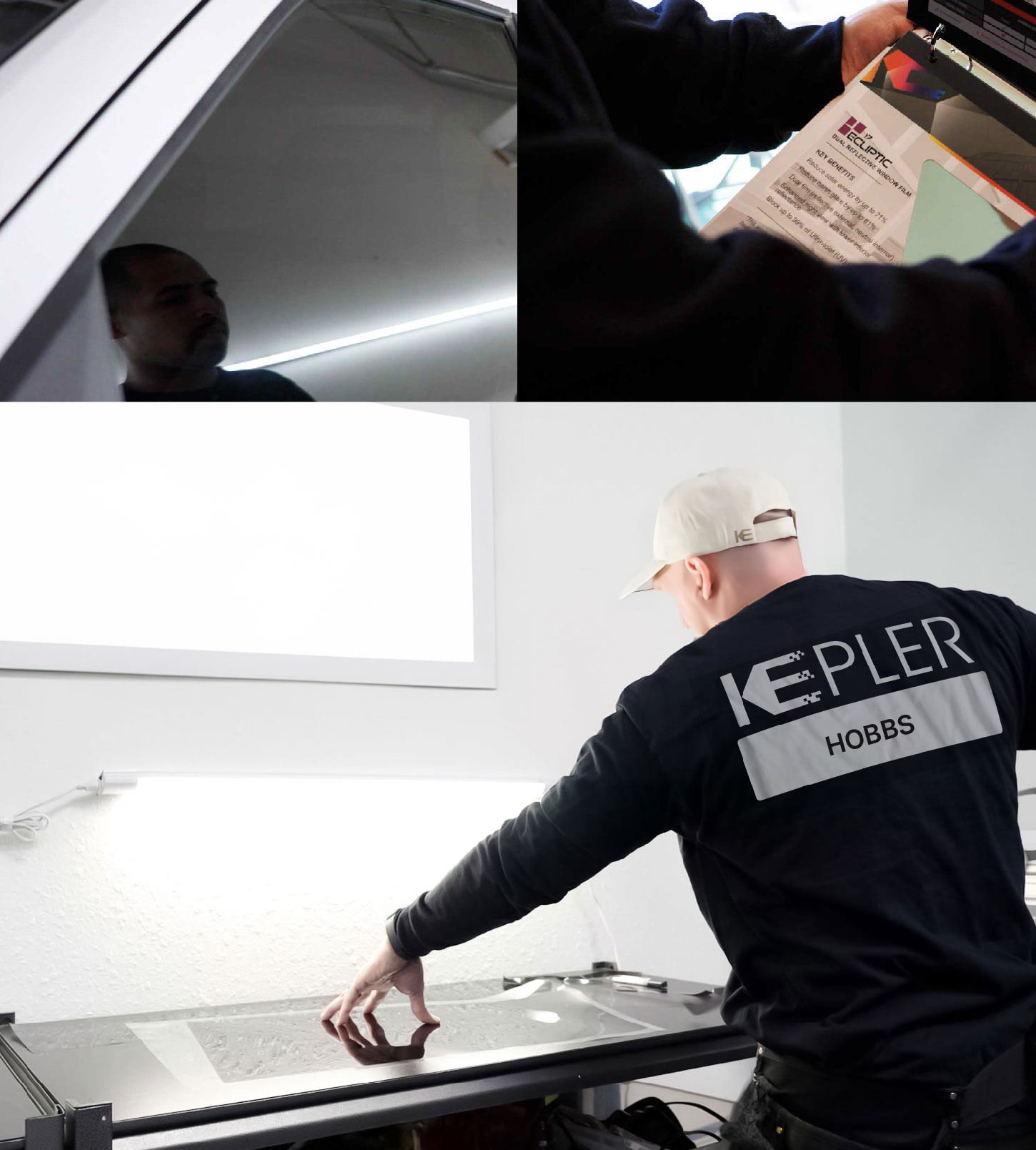 Window Tinting Specialist Cutting Film in Hobbs, New Mexico