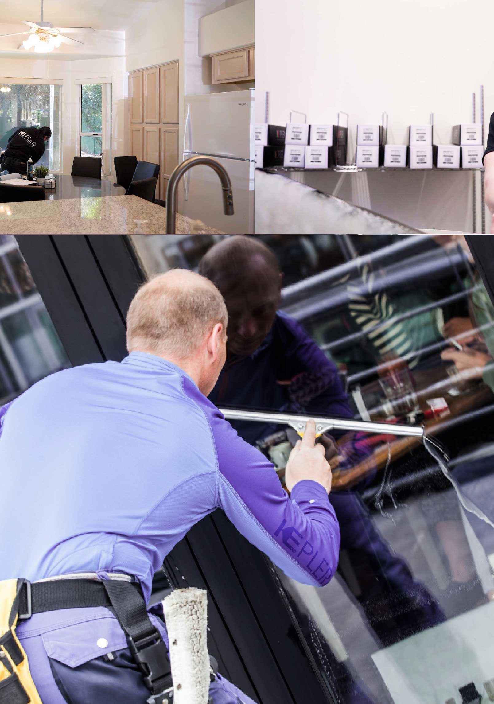 Kepler Skilled Applying Anti-Graffiti Window Film to a Hopkins Shop Front