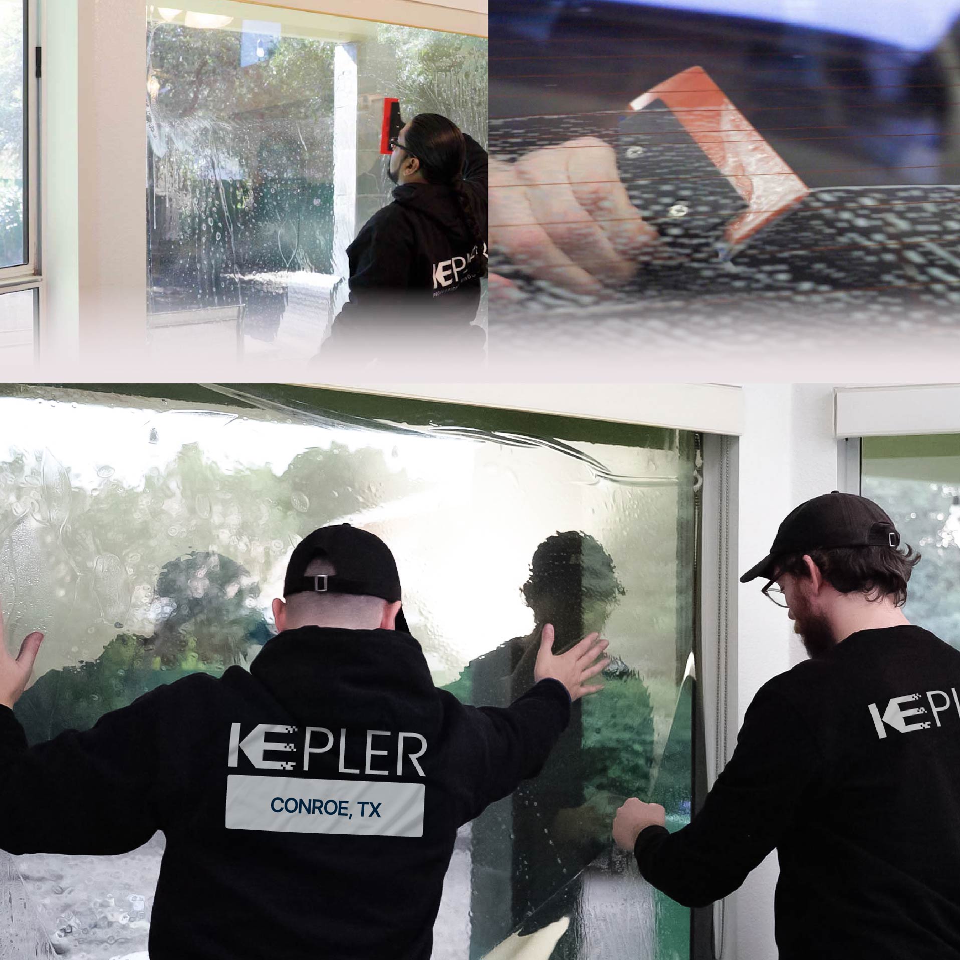 Kepler Specialist Performing Commercial Window Tinting in Conroe Conroe