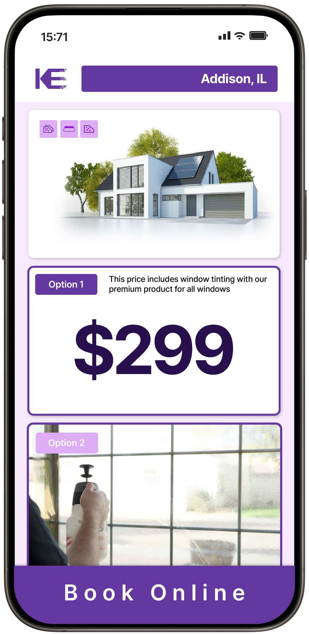 View Competitive Home Window Tinting Costs in Addison, Illinois