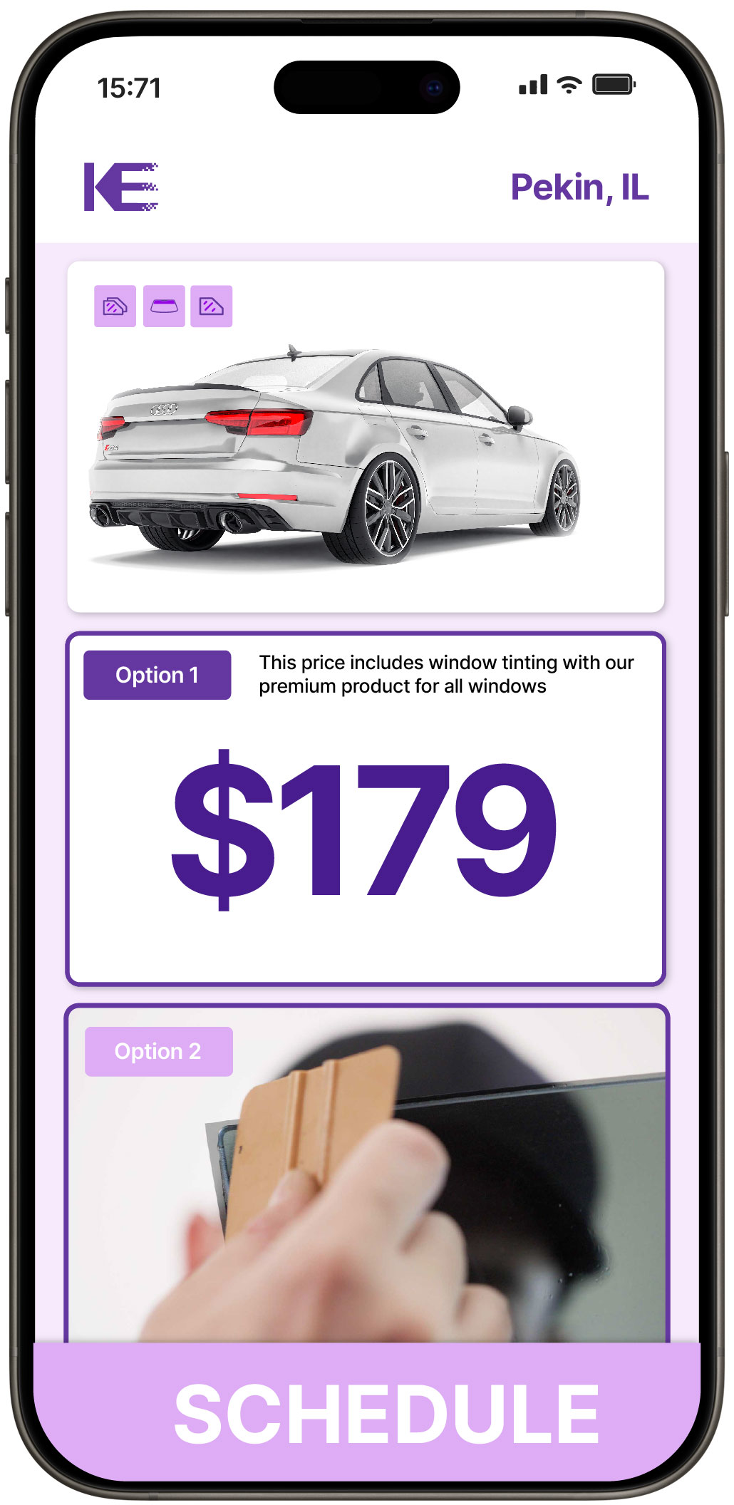 View Reasonable Car Window Tinting Prices in Pekin, Illinois