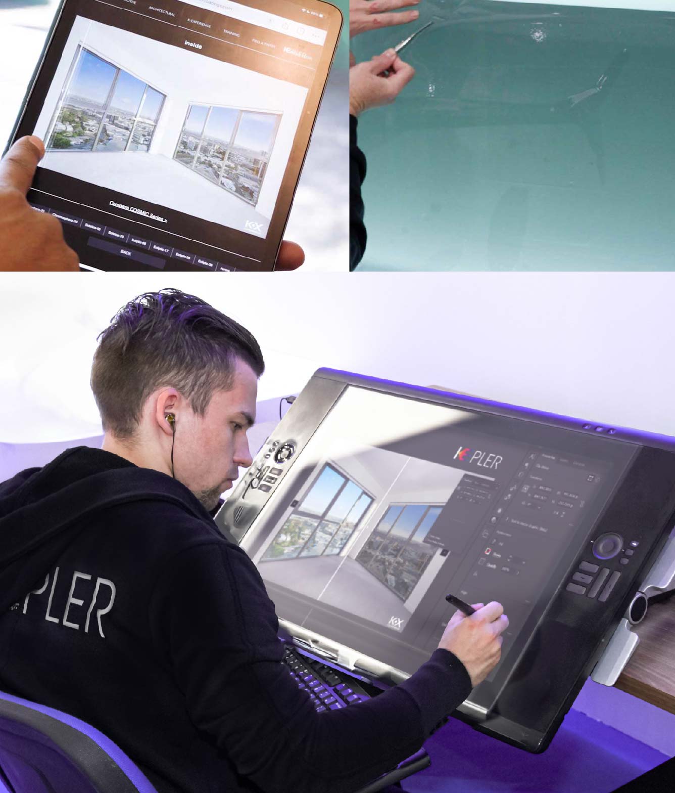 Kepler Specialist Performing Commercial Window Tinting in Alabaster Alabaster